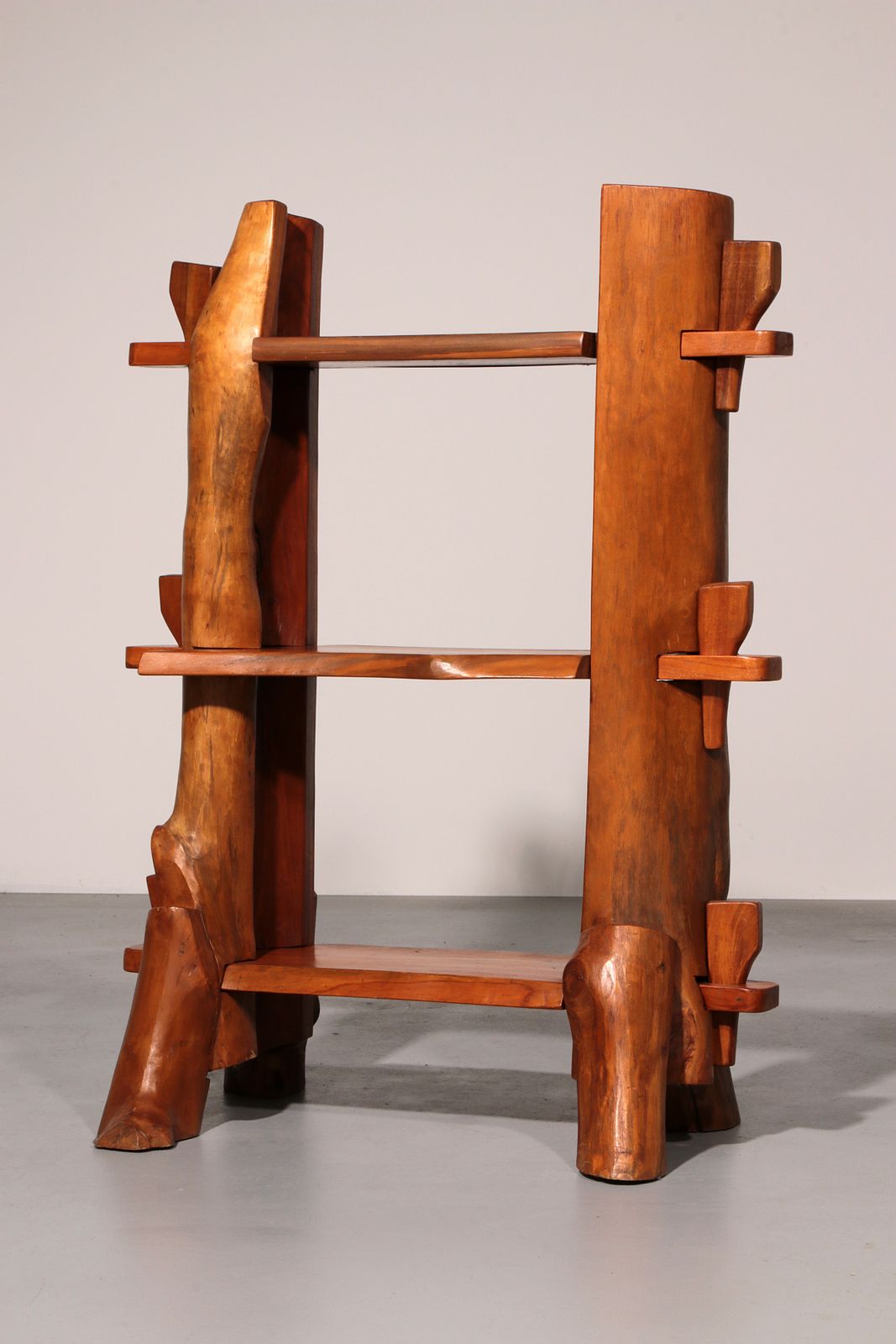 A Playful Mid Century French Wooden Bookcase 1960 photo furniture