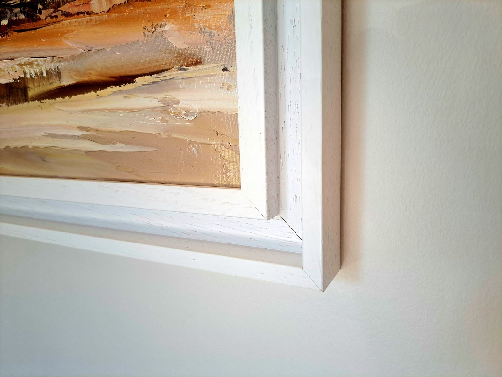Oil Painting Of An Abstract Landscape | Custom Frame | 20th Century photo Art