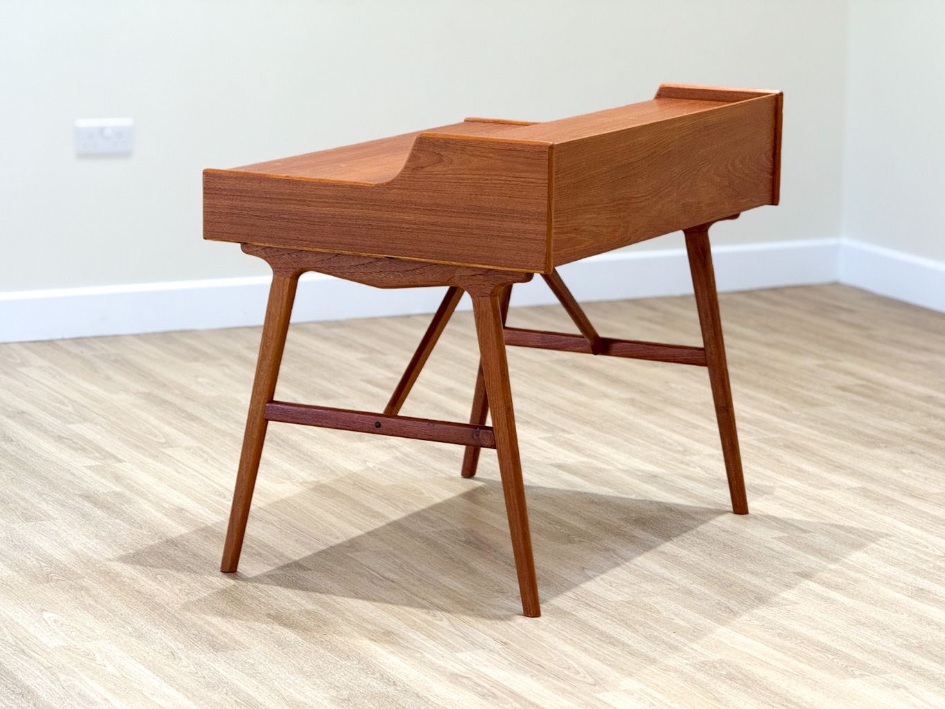 Teak Model 56 Desk By Arne Wahl Iversen, 1960s photo for sale