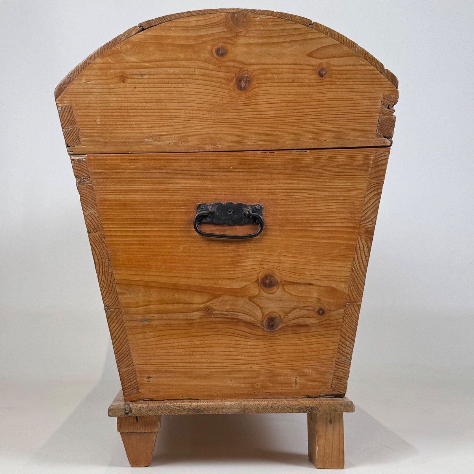 Antique 19th Century Dome Top Chest In Pine photo for sale