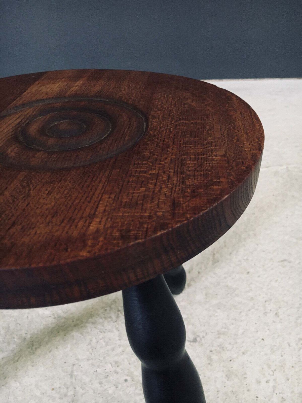 450.0 1940's French Design Bobbin Tripod Stool photo