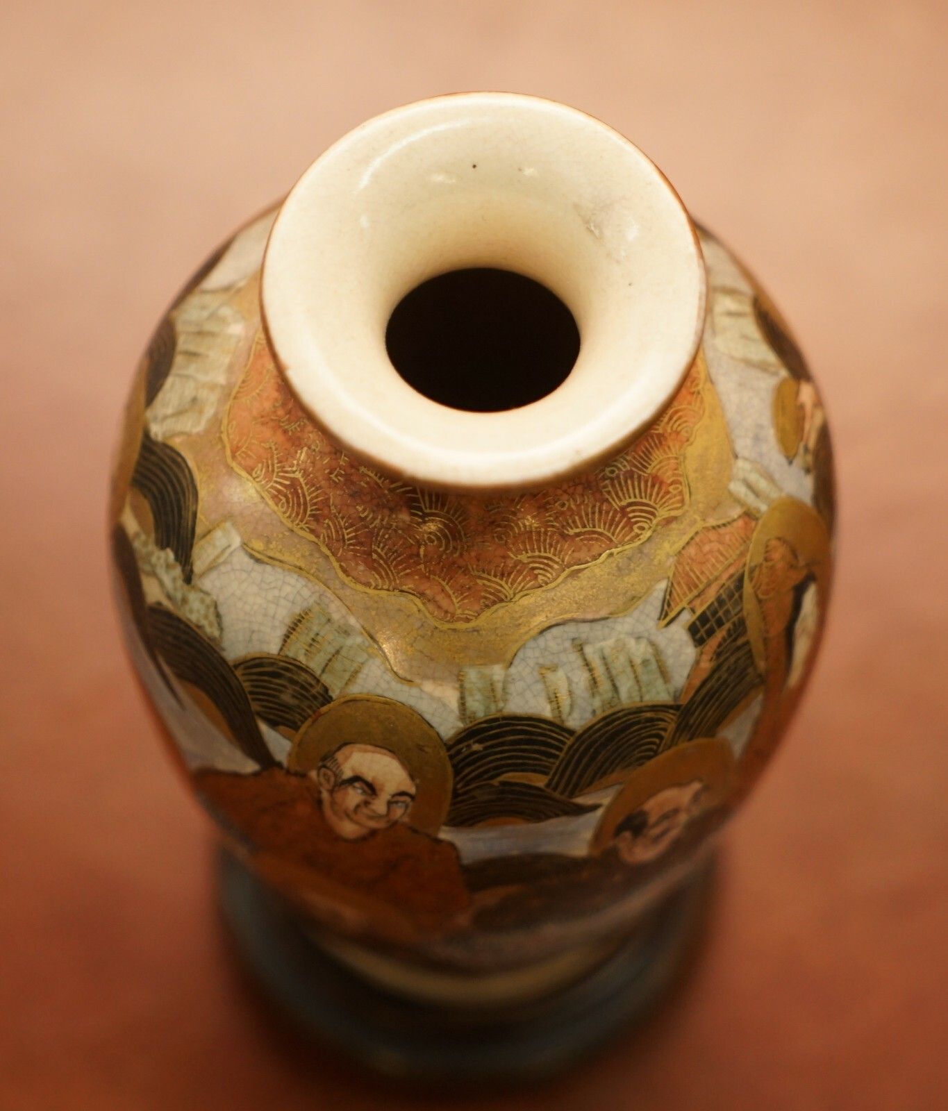 Pair Of Antique Chinese Or Japanese Oriental Vases Hand Painted And Signed Urns photo 500.0