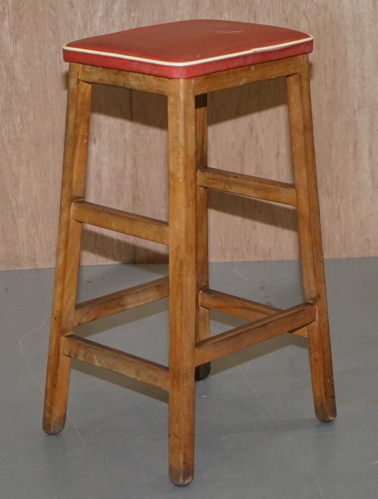 Suite Of Three Progressive Modern Industries Stamped Artist Art School Stools photo 500.0