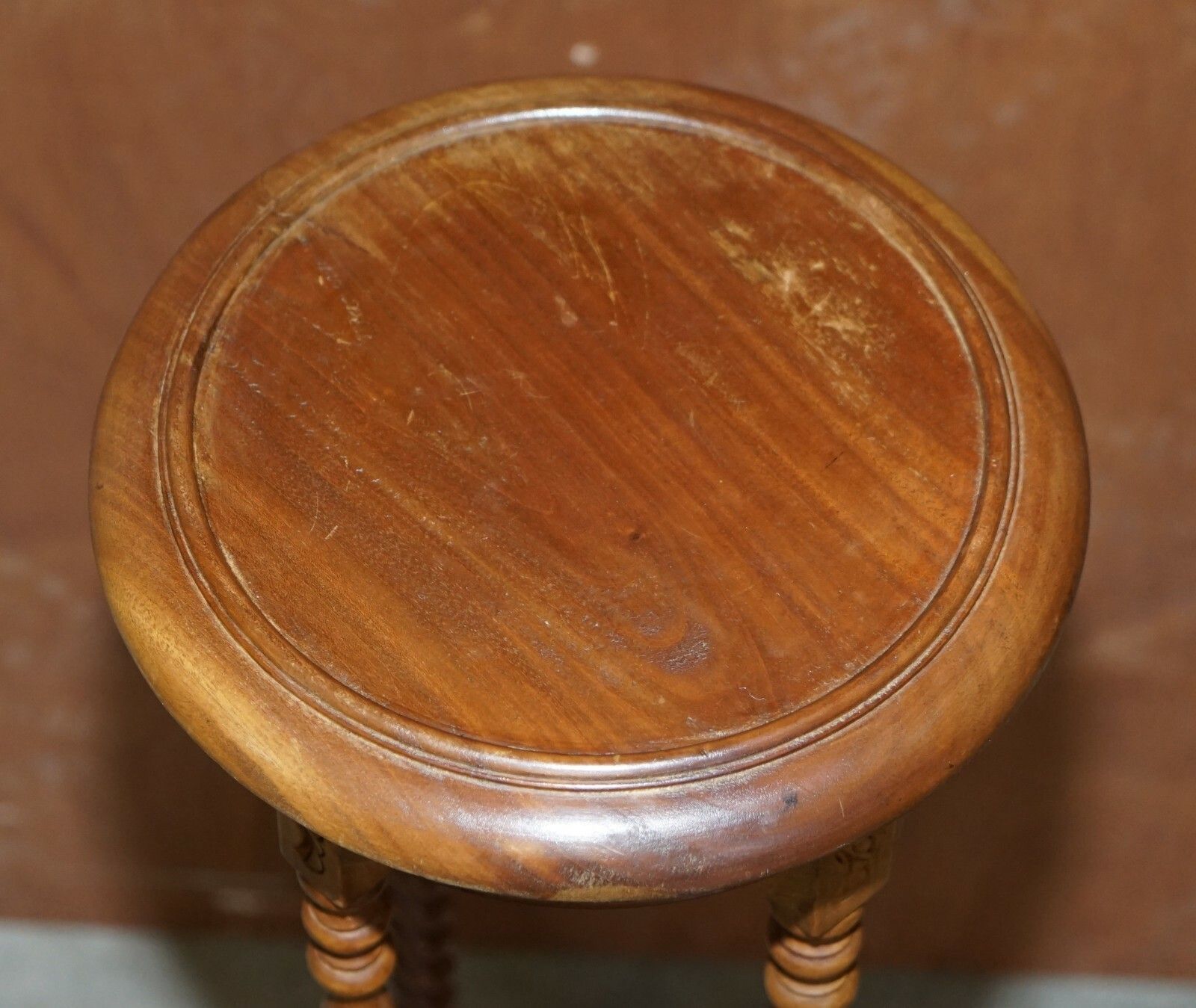 Edwardian Barley Twist Legs Tall Plant Jardiniere Display Stand With Two Tiers photo buy