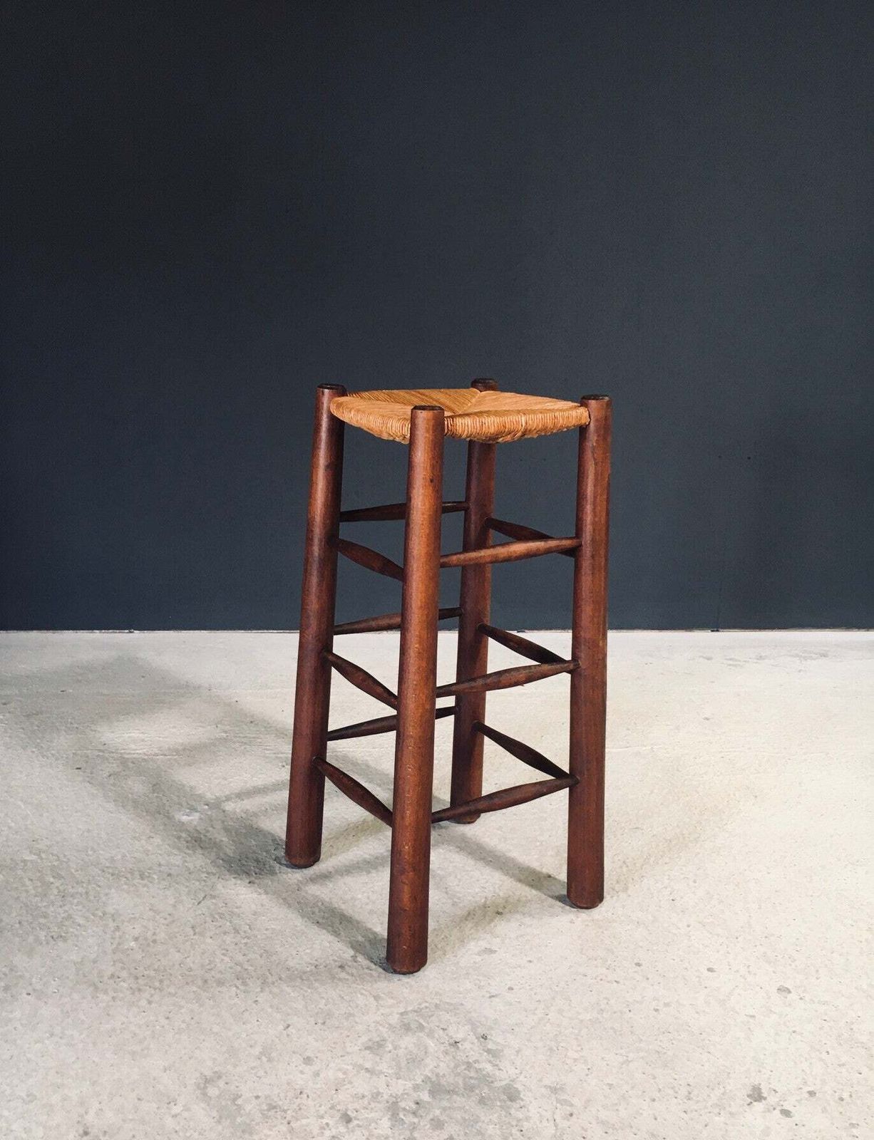 Brutalist Design Bar Stool By Charles Dudouyt, France 1940's photo furniture