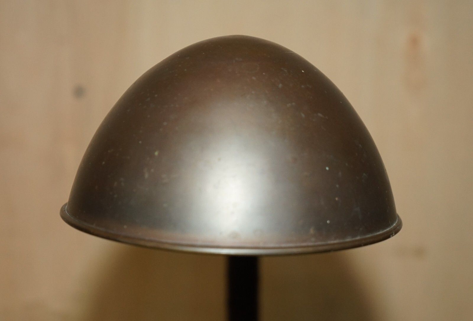 Stunning Antique Circa 1930's Art Deco Bankers Table Lamp Stitched Leather Rope photo Lighting