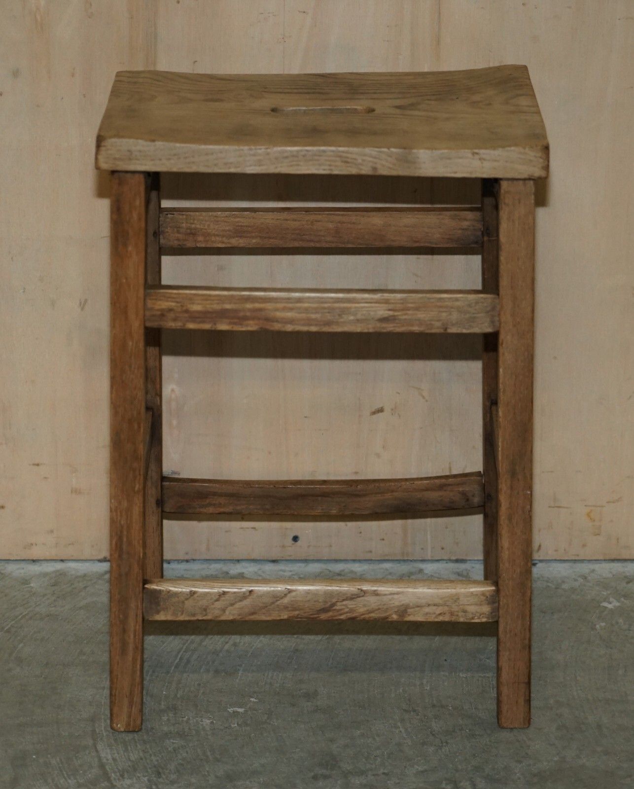 Lovely 19th Century English Painters Artists Stool Handle Cut Out In The Top photo furniture