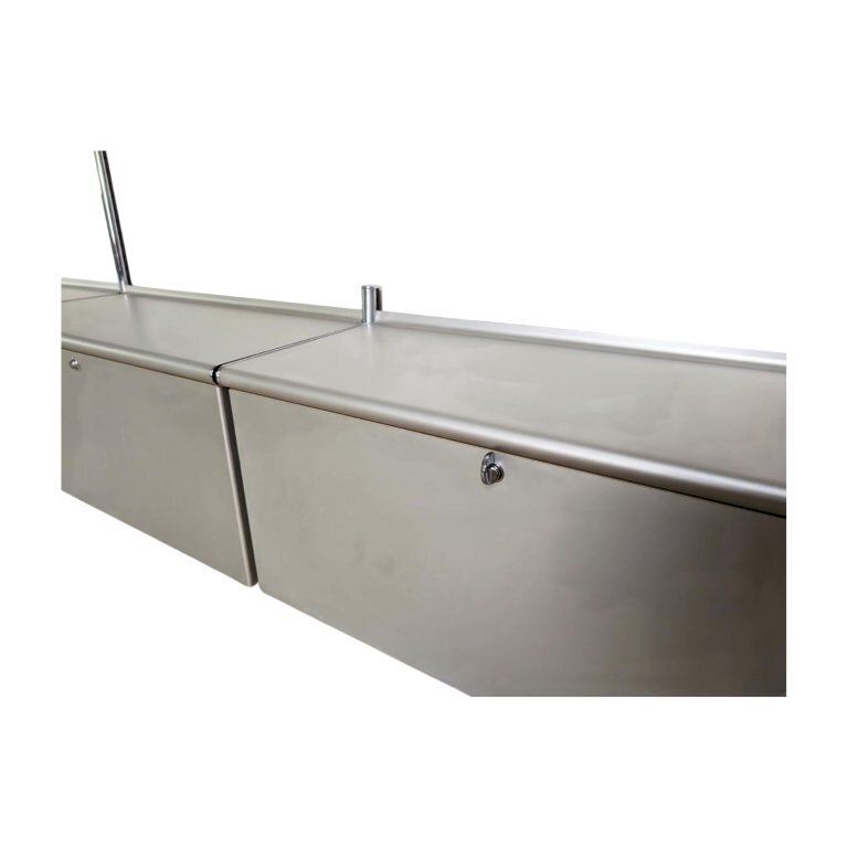 photo furniture Otto Zapf Shelving System Vitra Vieler Wingset Wall Shelf Aluminum