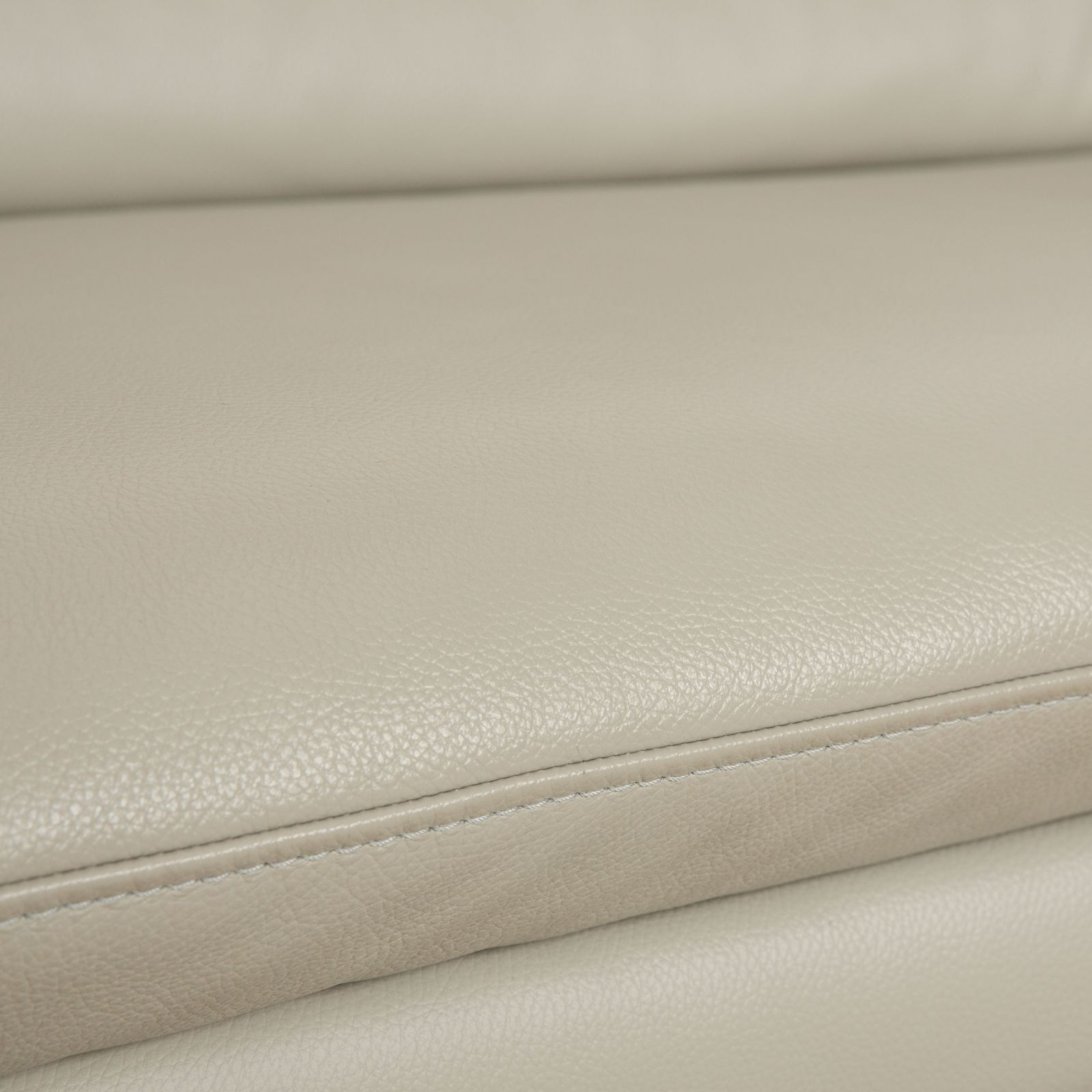 Canapé 3 places Joop! 007 en cuir gris beige crème photo for sale