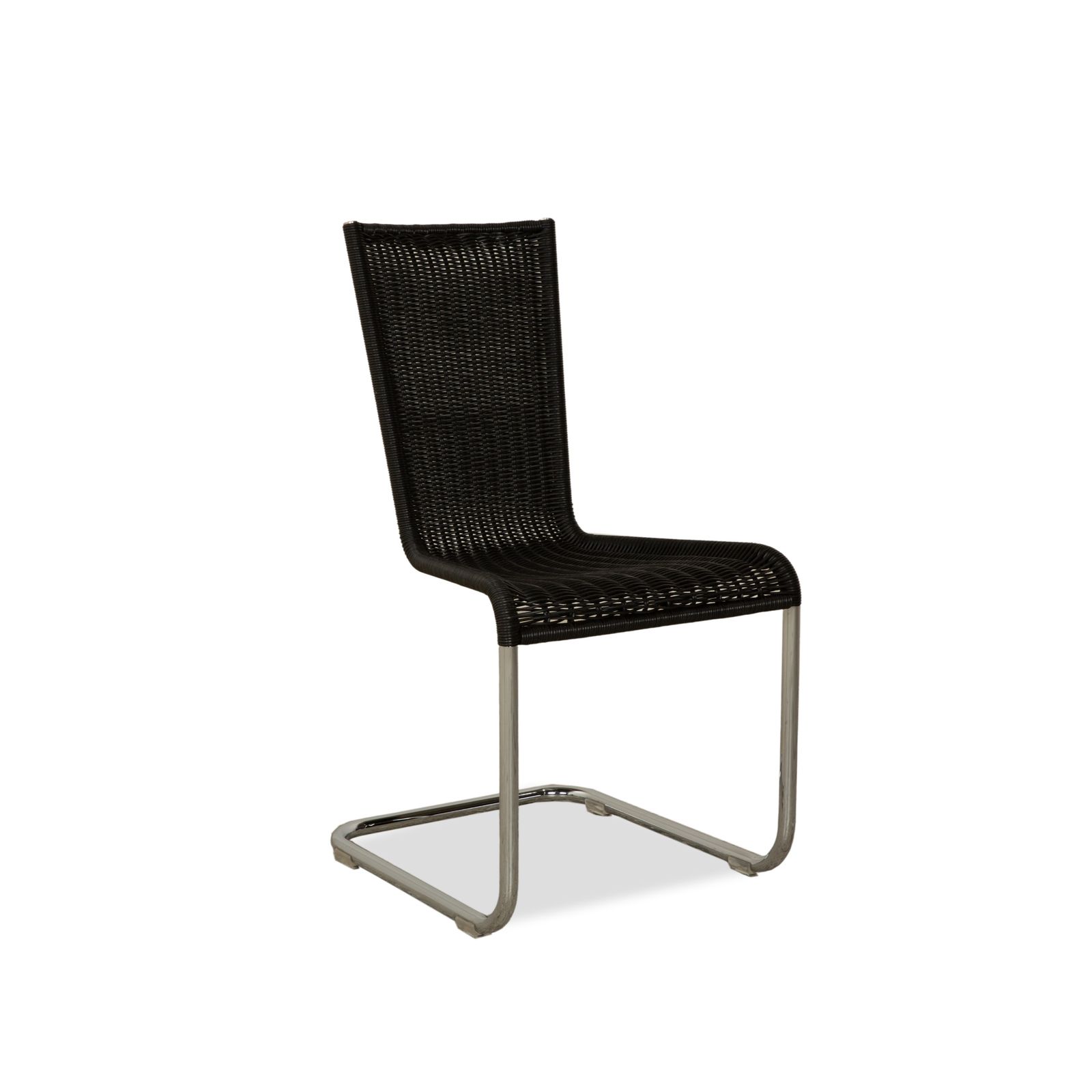 photo furniture Lot de 6 chaises Tecta B20 en tresse gris foncé