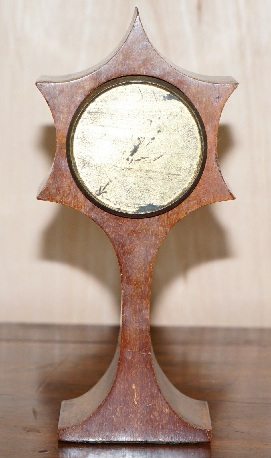 photo for sale Stunning Maple & Co Paris Art Nouveau Mahogany Marquetry Inlaid Mantle Clock