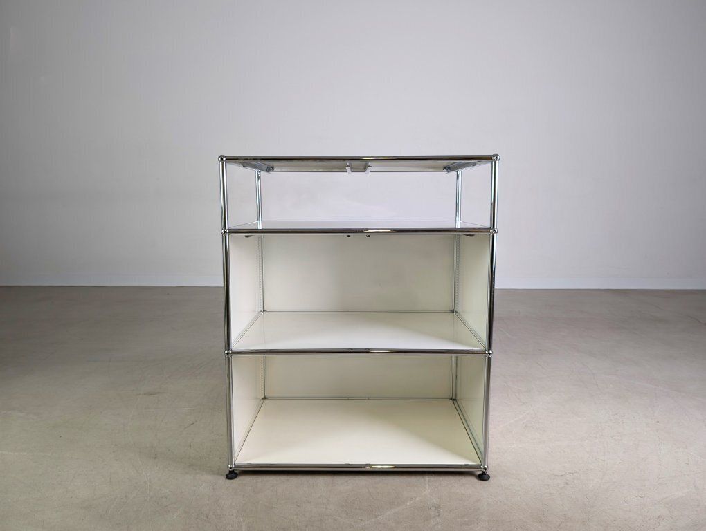 Original Usm Haller Sideboard White 3x1 Chest Of Drawers Shelf Fritz photo for sale
