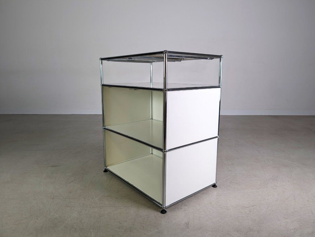 Original Usm Haller Sideboard White 3x1 Chest Of Drawers Shelf Fritz photo 1470.0