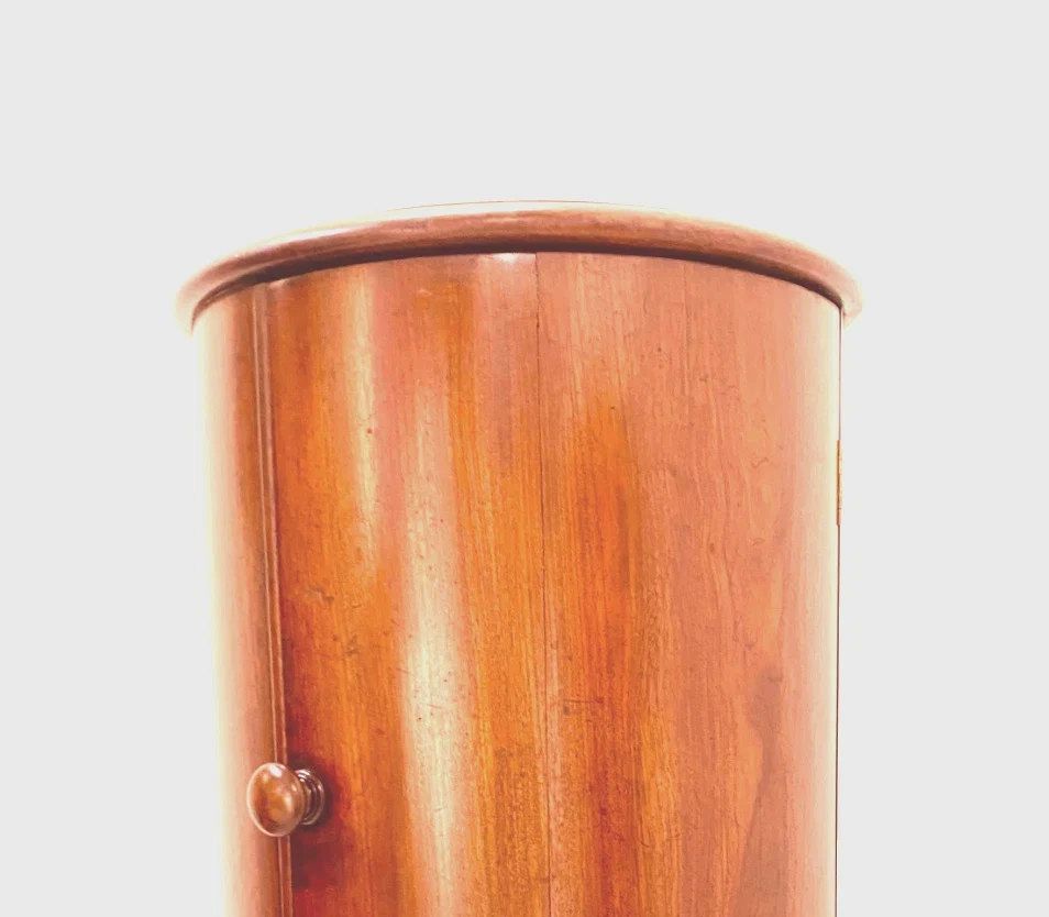 photo furniture Napoleon III Mahogany And Veneer Bedside Bedside 19th Century