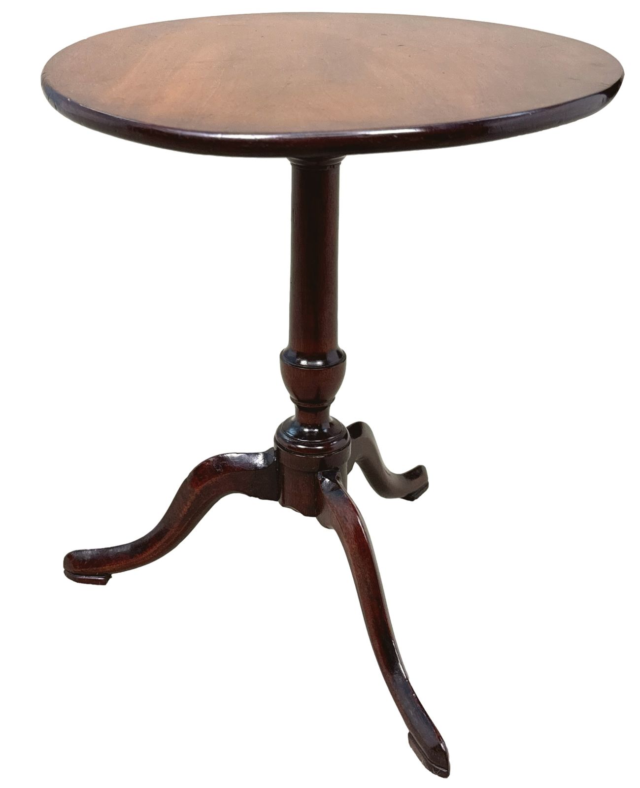 Georgian 18th Century Miniature Mahogany Tripod Table (England, Circa 1750) photo vinterior