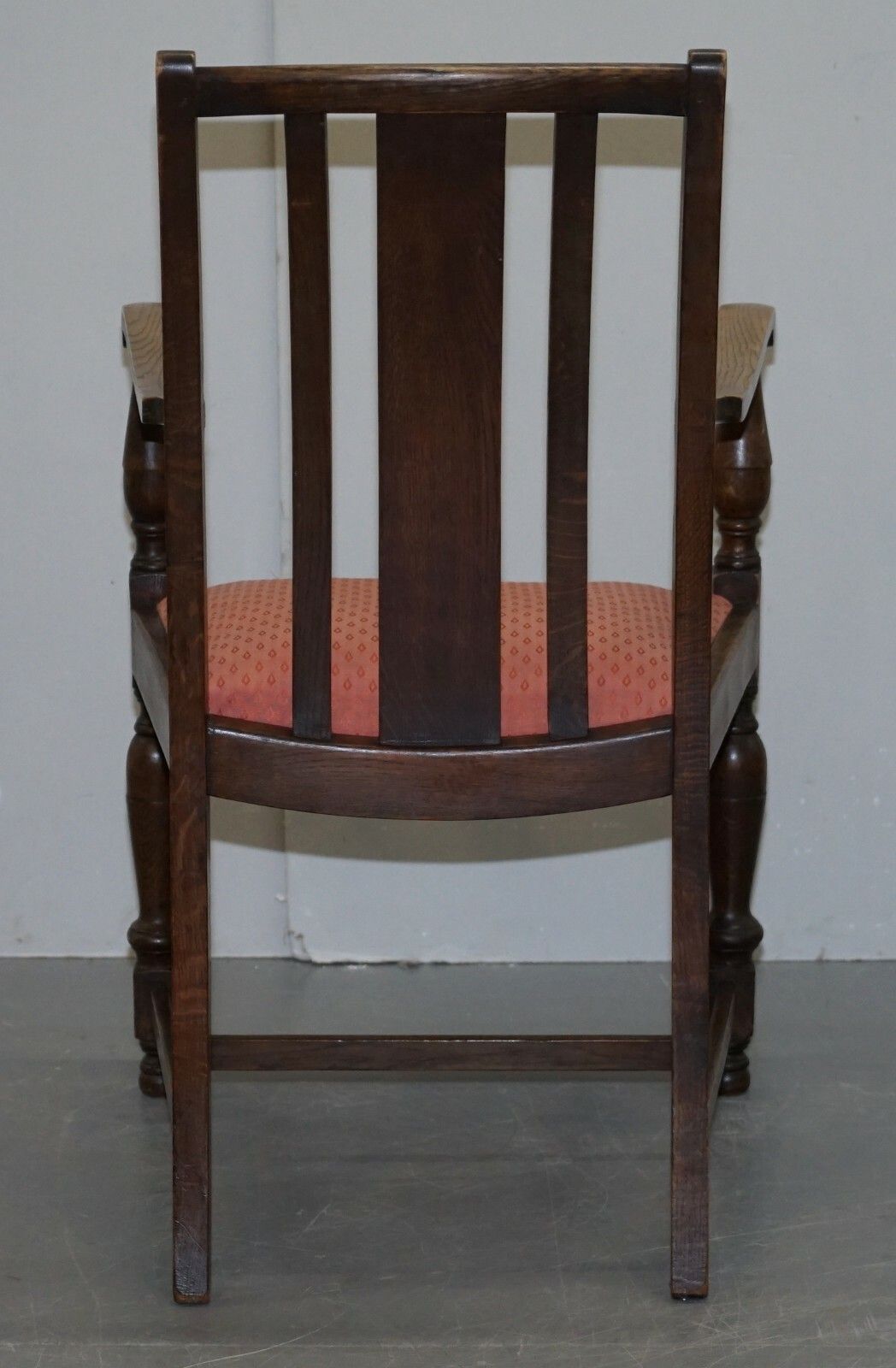 300.0 English Oak Circa 1940's Carver Occasional Armchair Lovely Timber Patina Mustsee photo