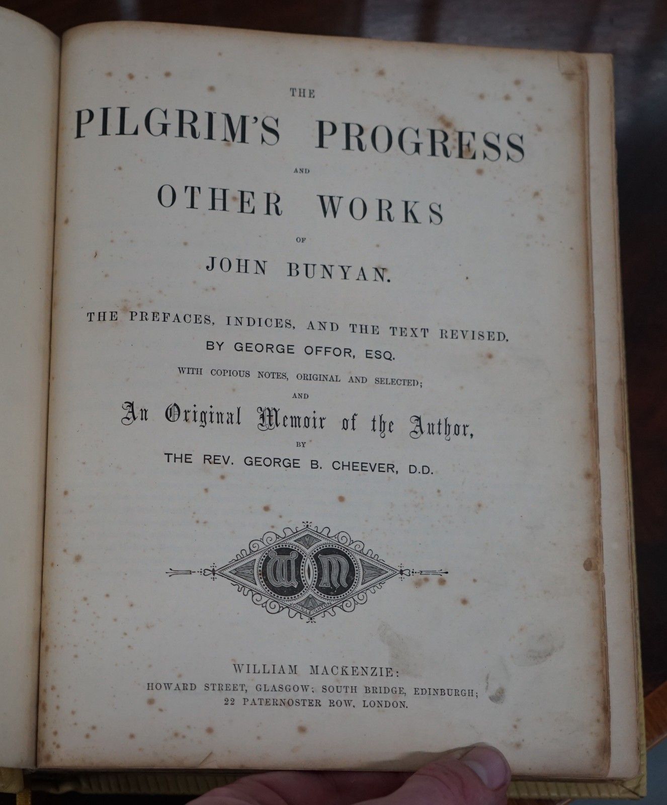 Rare 1872 Edition Of The Pilgrim's Progress And Other Works Of John Bunyan photo buy
