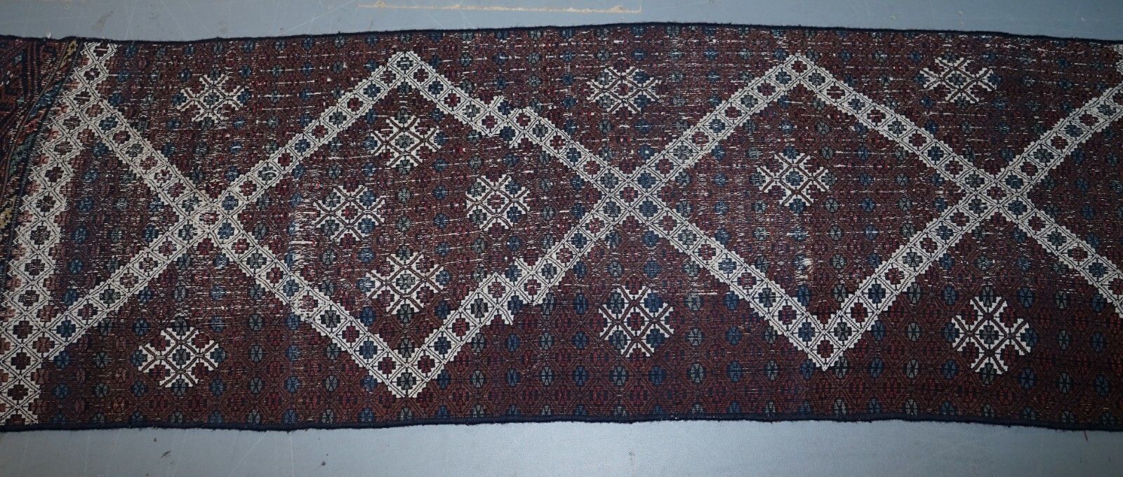 Very Old Antique Hand Knotted Runner Rug Stunning Kilim Country House Charming photo buy