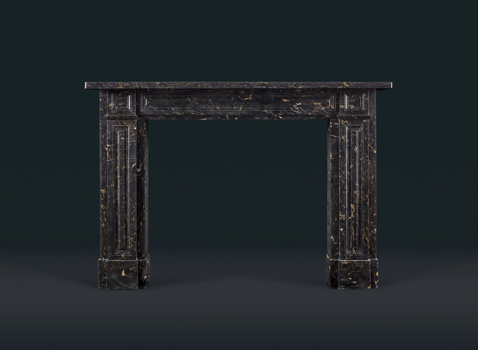 Regency Portoro Marble Fireplace Surround