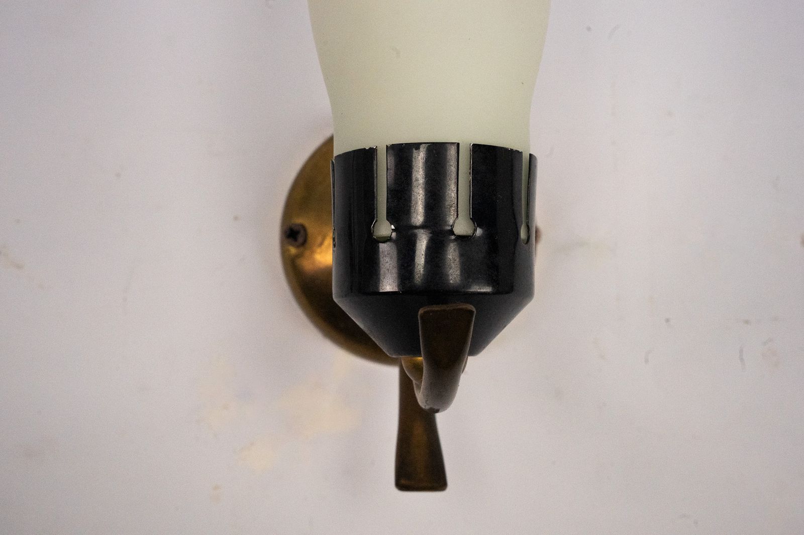 Lighting Pair Of Mid Century Sconces In Arredoluce Manner. Italy 1950s photo