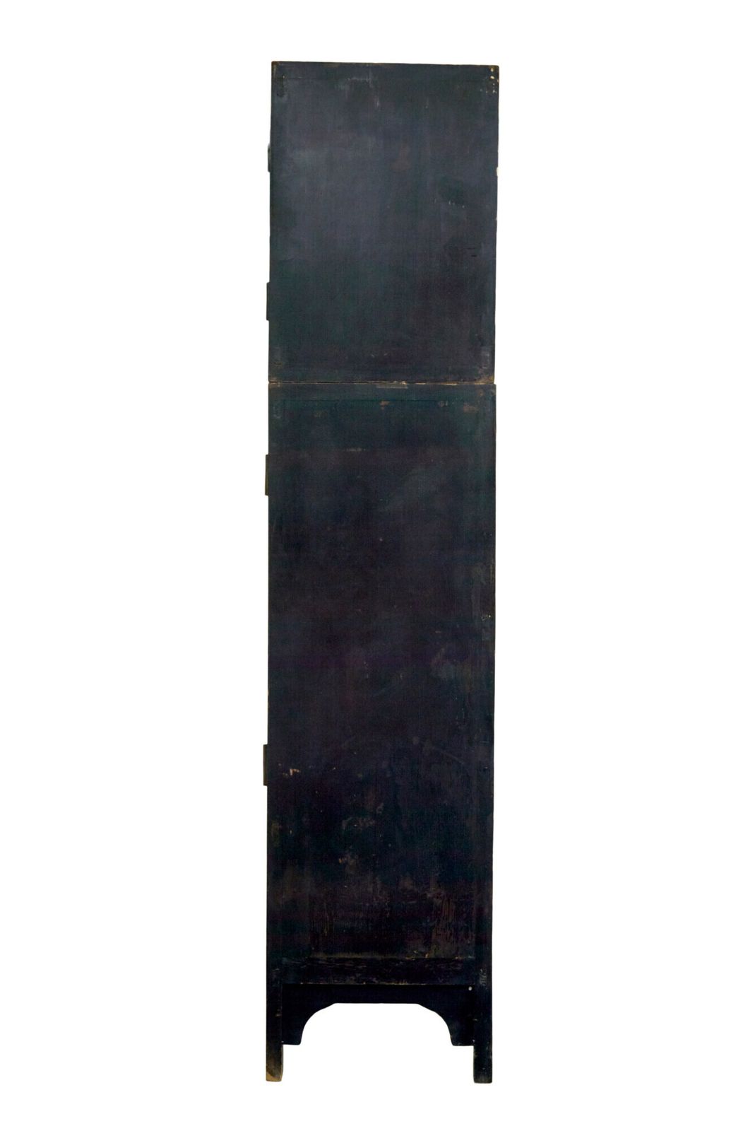 photo for sale Pair Of 19th Century Black Lacquered Chinese Compound Cabinets