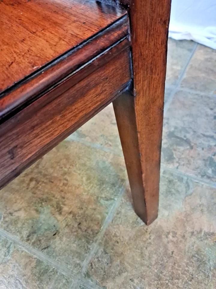 Victorian Mahogany Hall Elbow Chair With Beautiful Patina photo vintage