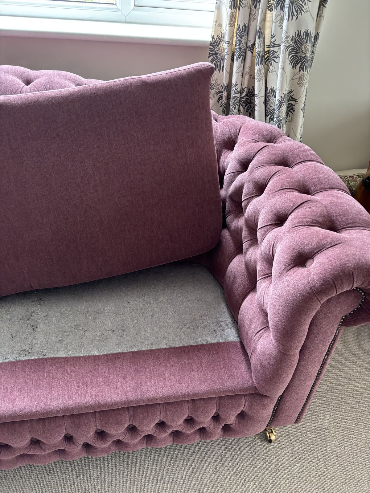 Lilac Chesterfield Sofa photo furniture