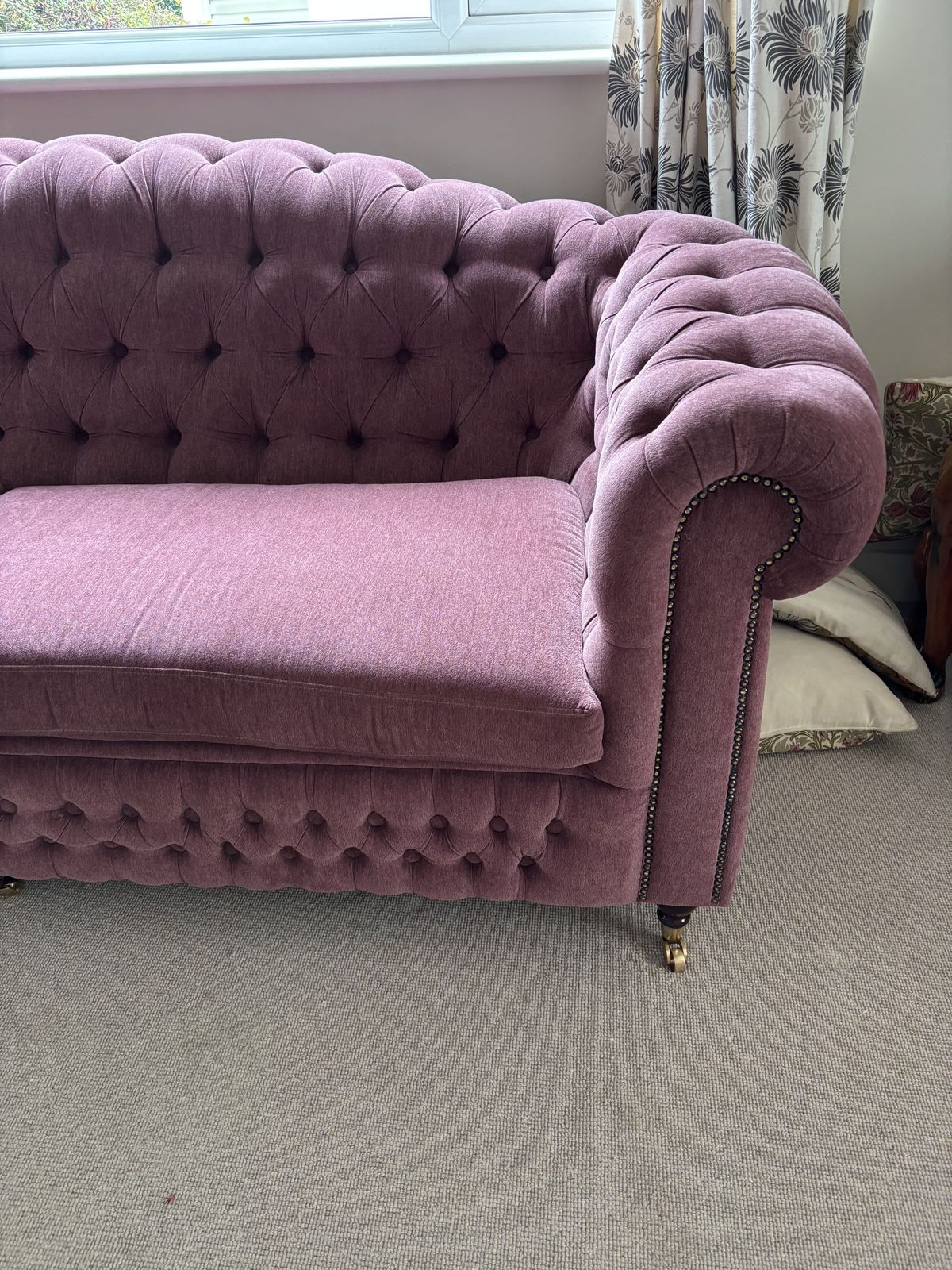 Lilac Chesterfield Sofa photo buy