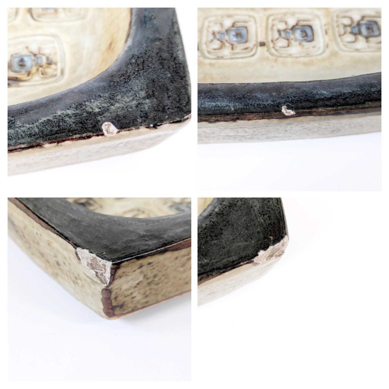 photo furniture Midcentury Royal Copenhagen Scarab Vide Poche, Brutalist Stoneware Bowl By Jørgen Mogensen, Danish Pottery 1960s