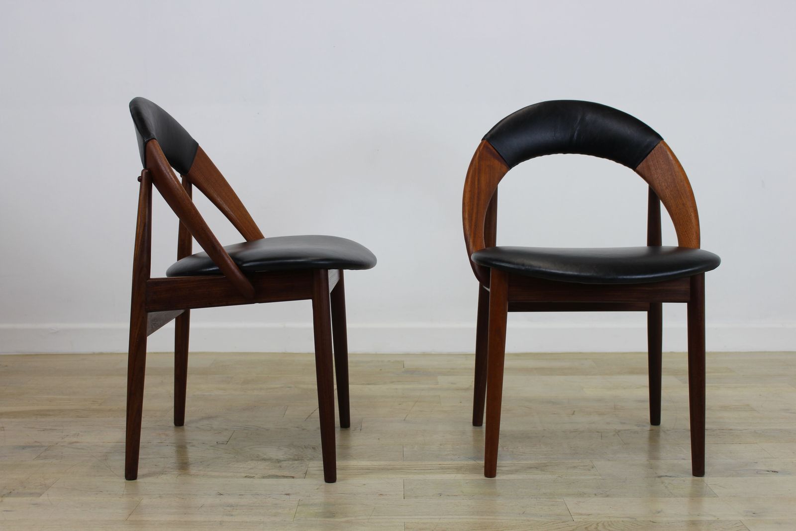 photo furniture Rare Pair Of Danish Hoop Back Chairs By Arne Hovmand Olsen