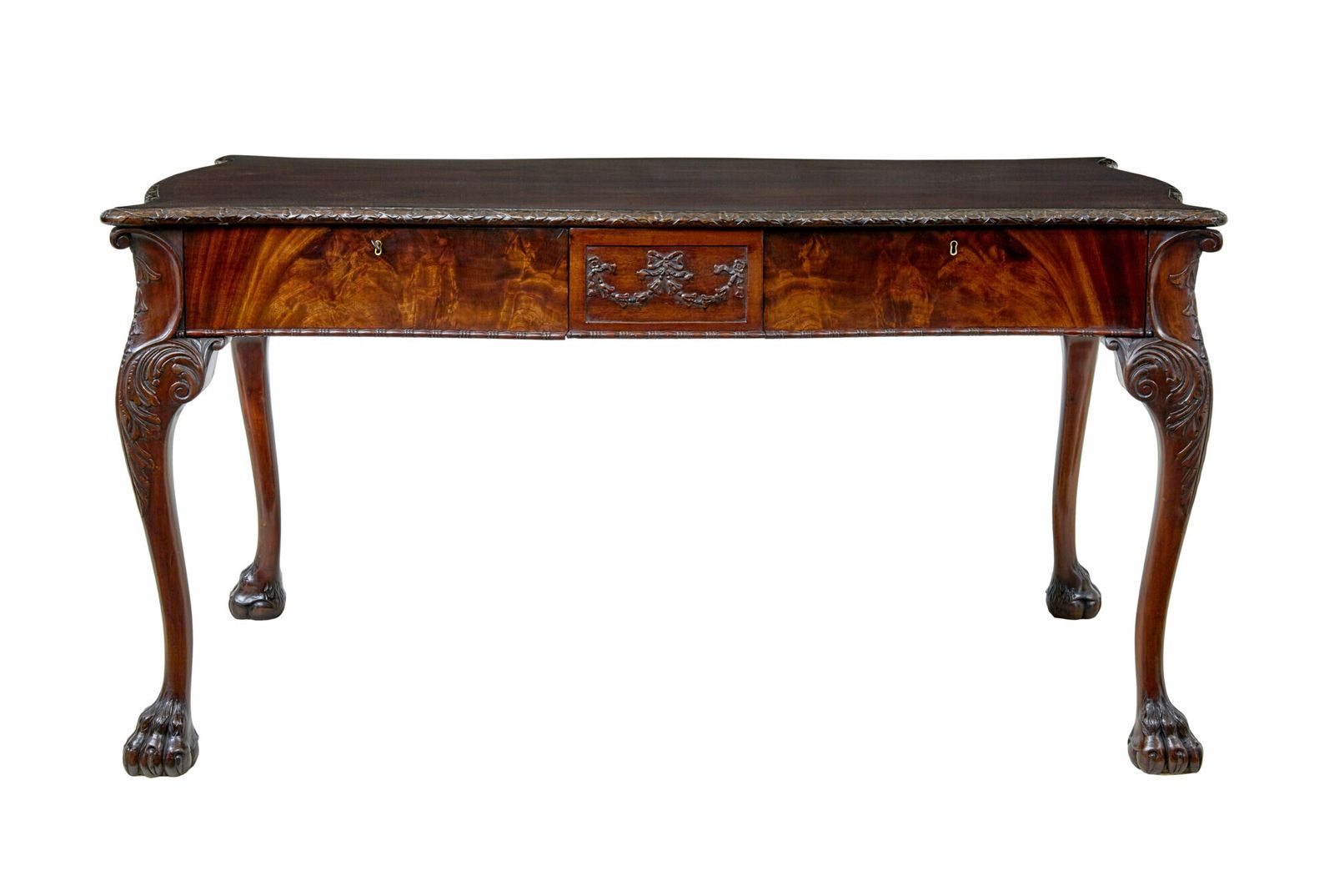 photo vinterior Mid 19th Century English Partners Desk In The Chippendale Taste