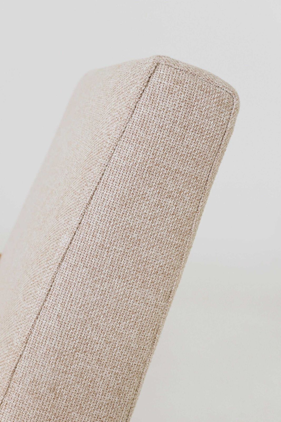 Scandinavian Lounge Chair Braid Beige Upholstery Classic Design photo vinterior