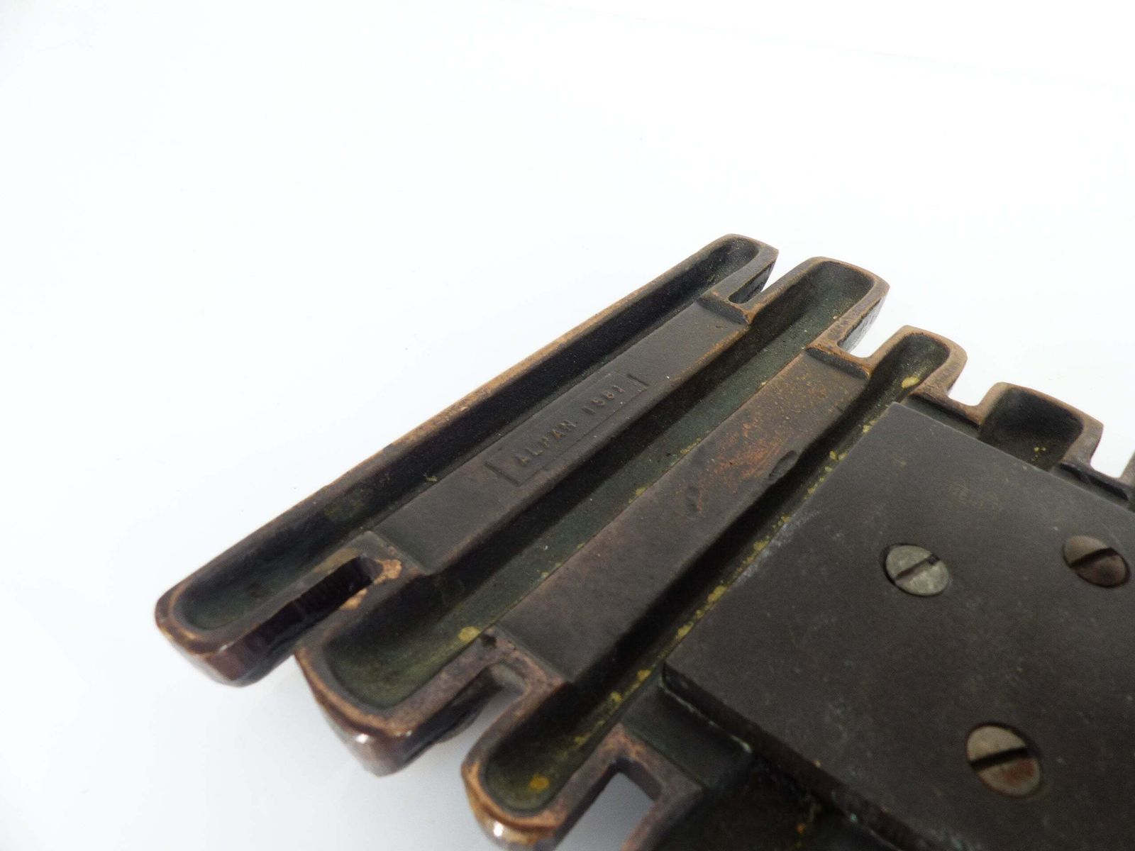 Brutalist Bronze Door Handles, Alpan, Germany, Circa 1970 photo buy