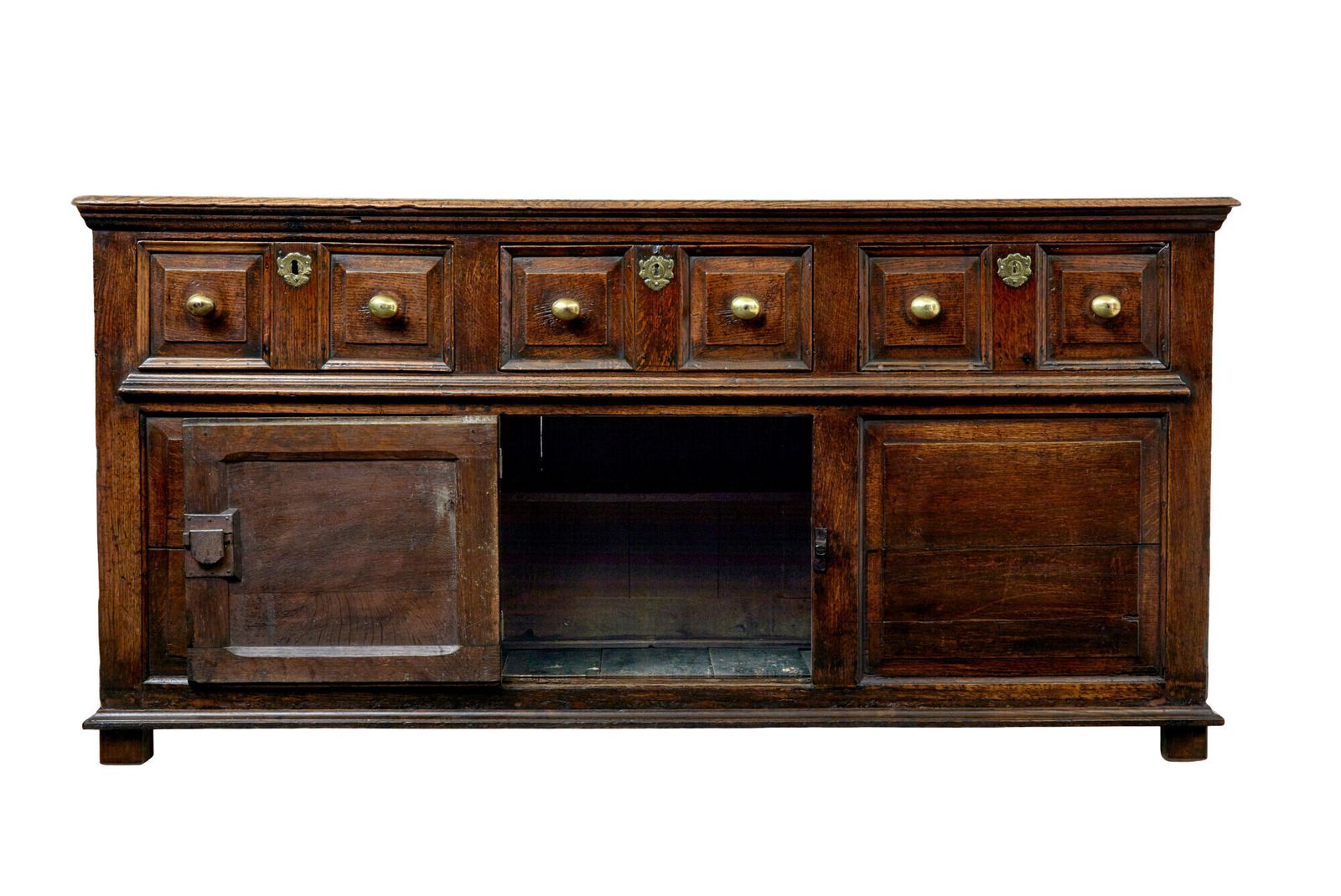 photo furniture English 18th Century Carved Oak Dresser
