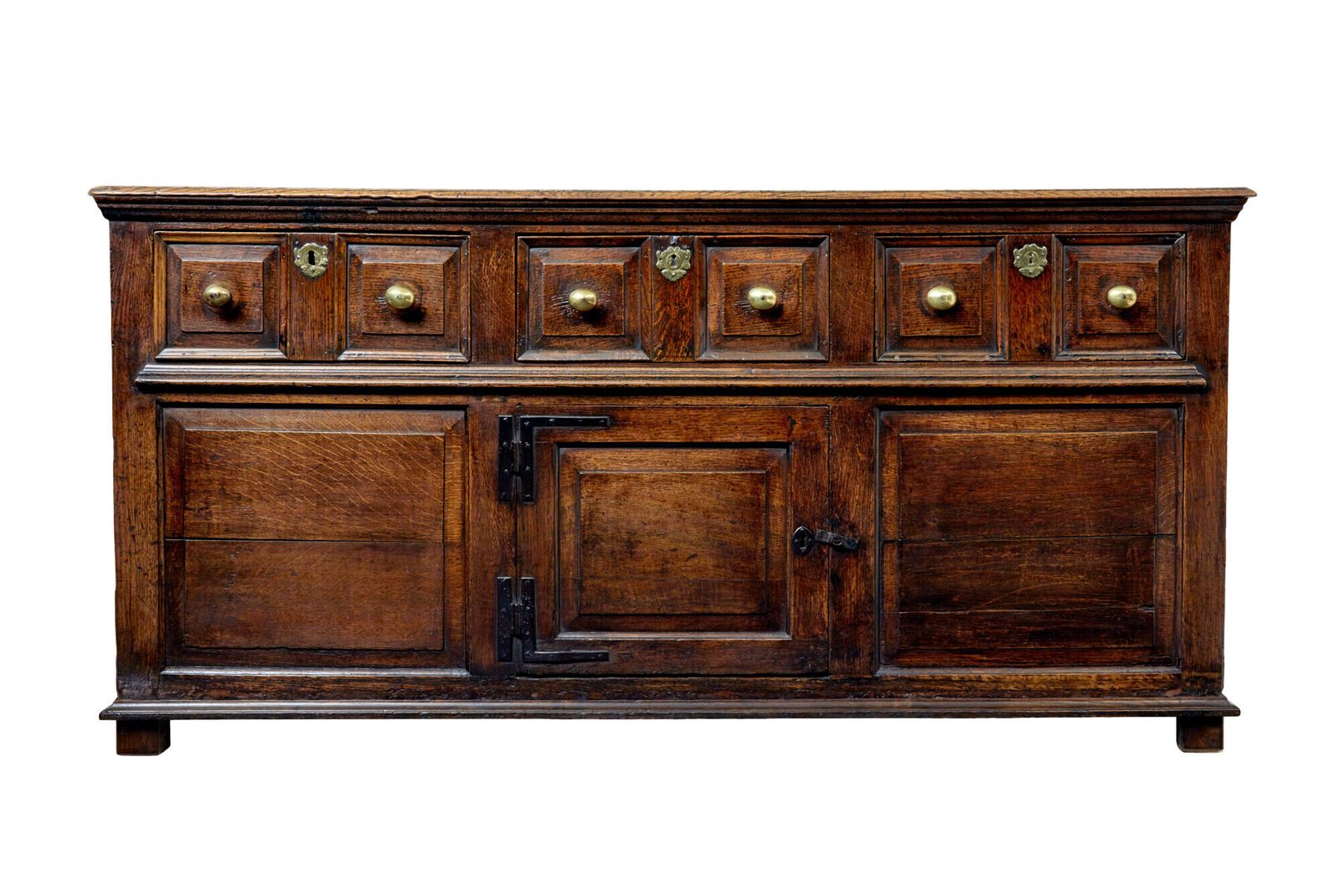 photo for sale English 18th Century Carved Oak Dresser