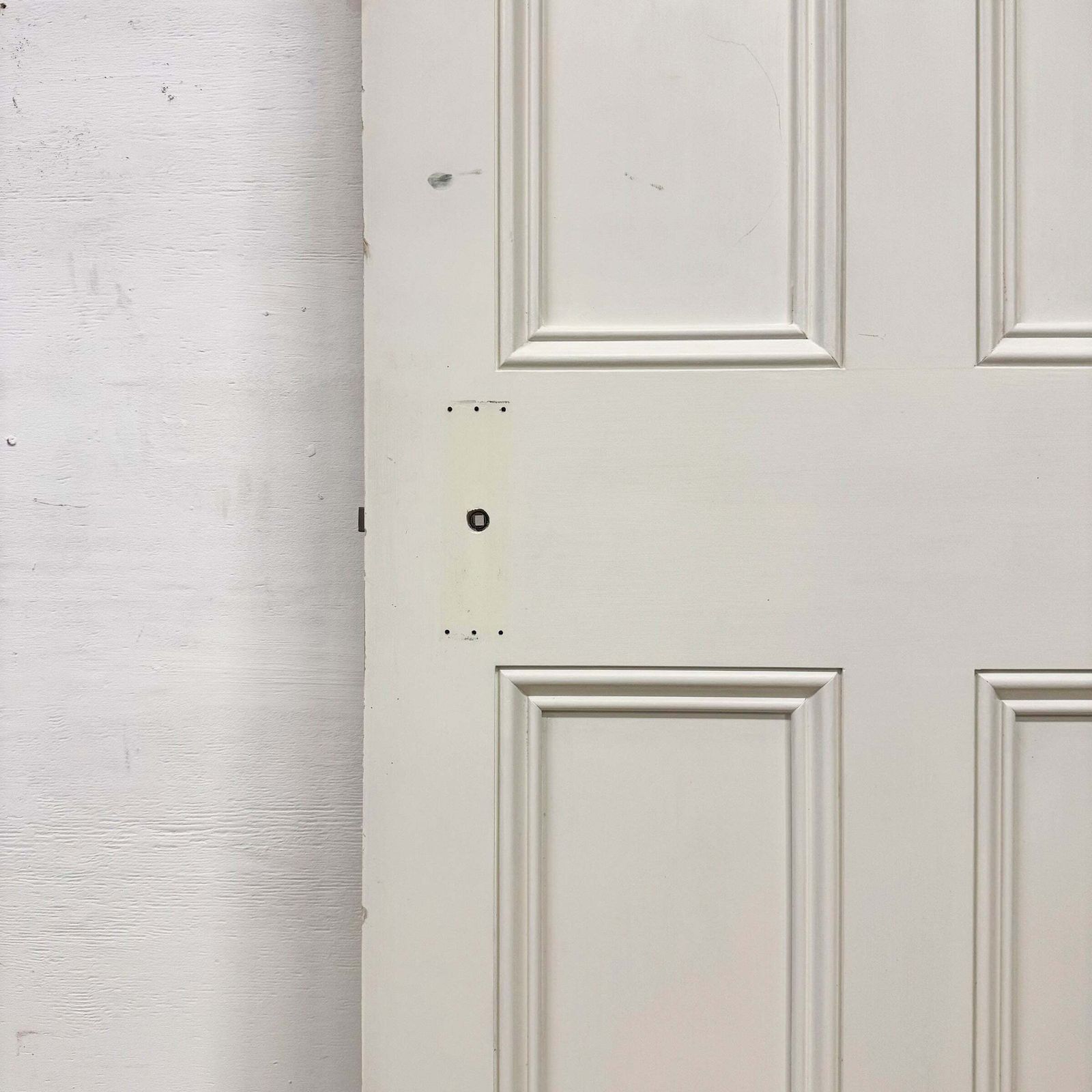 Reclaimed White Tulip Wood 4 Panel Door   227cm X 80.5cm photo furniture