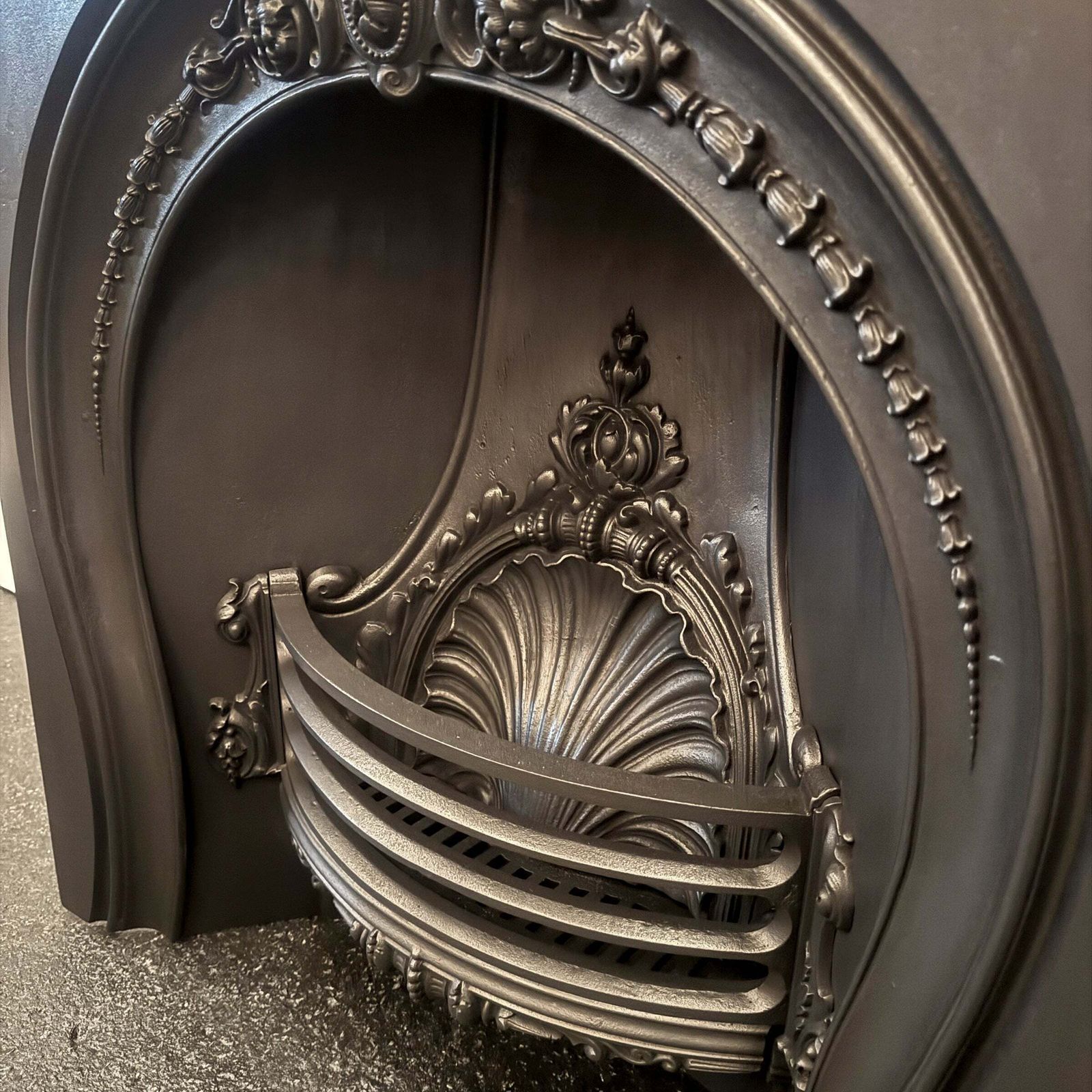 Home Fixtures Antique Victorian Horseshoe Cast Iron Insert photo