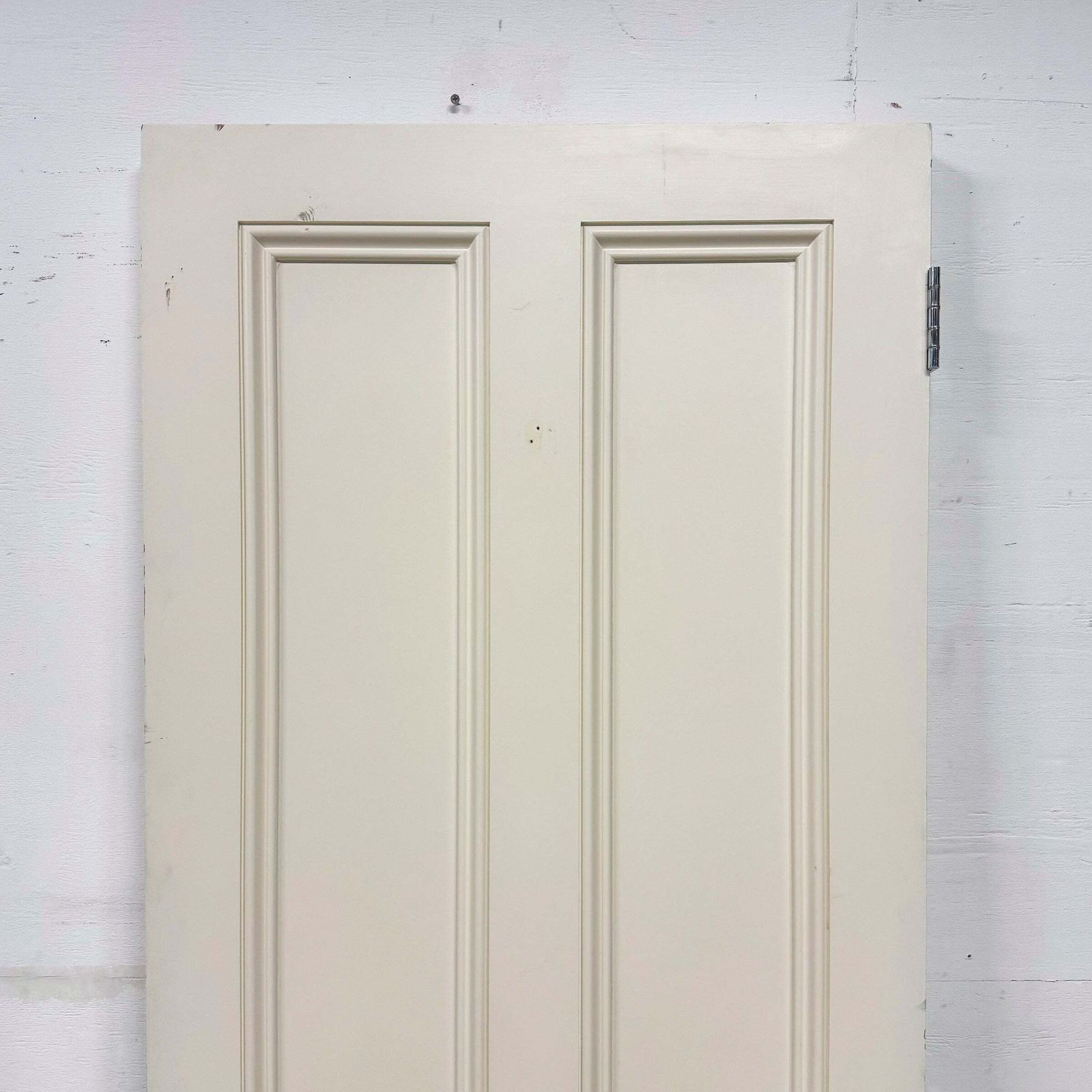 Reclaimed White Tulip Wood 4 Panel Door   216cm X 81.5cm photo Home Fixtures