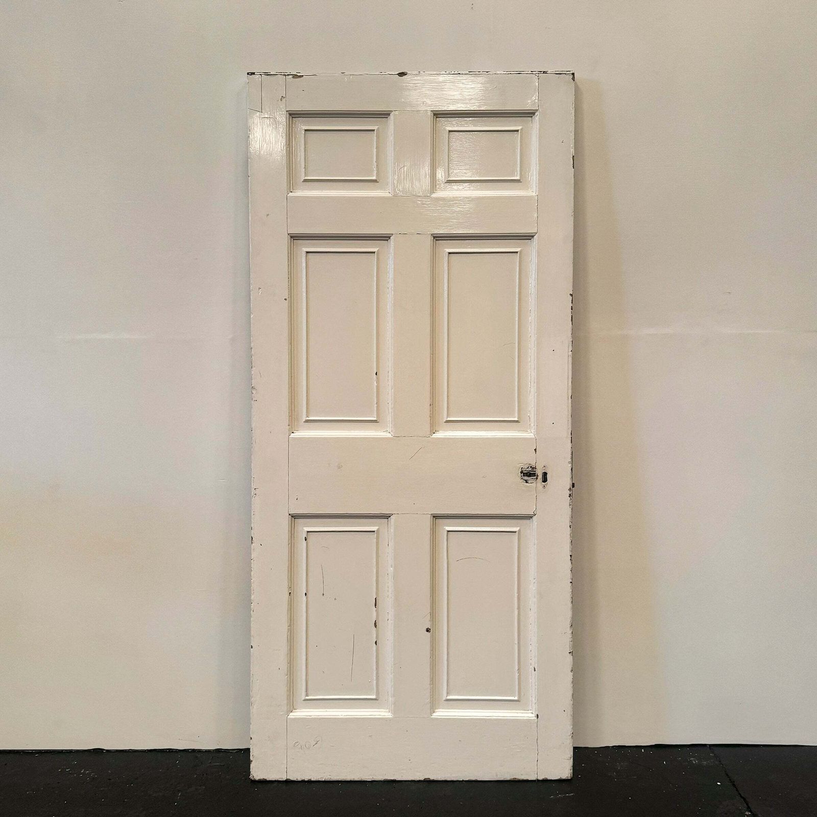 Georgian Solid Pine Panelled Door   193.5cm X 89cm photo 250.0