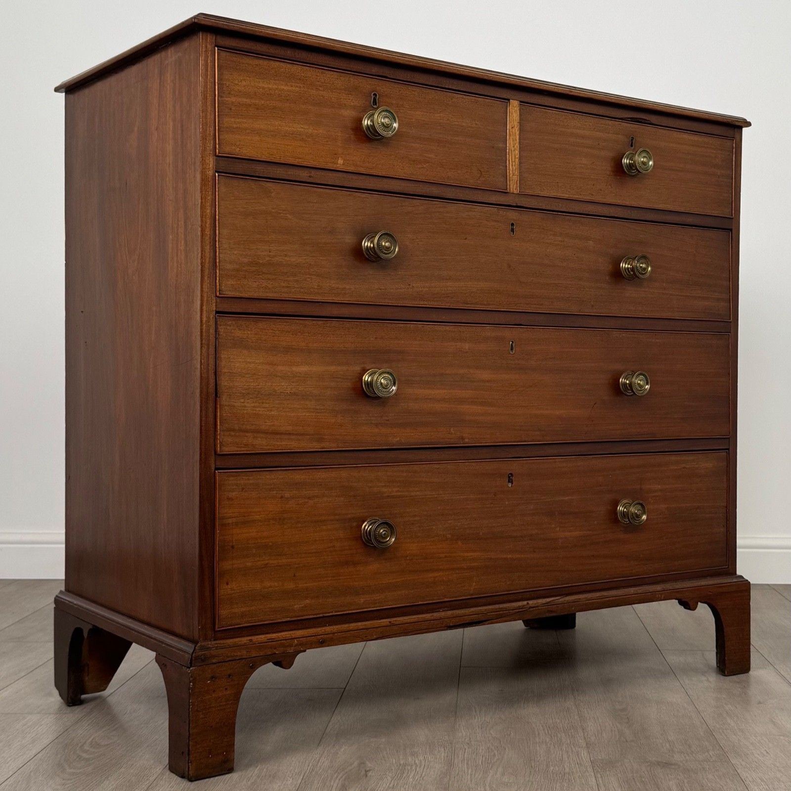 Antique 18th Century Fine Quality Chest Of Drawers In Mahogany photo vintage