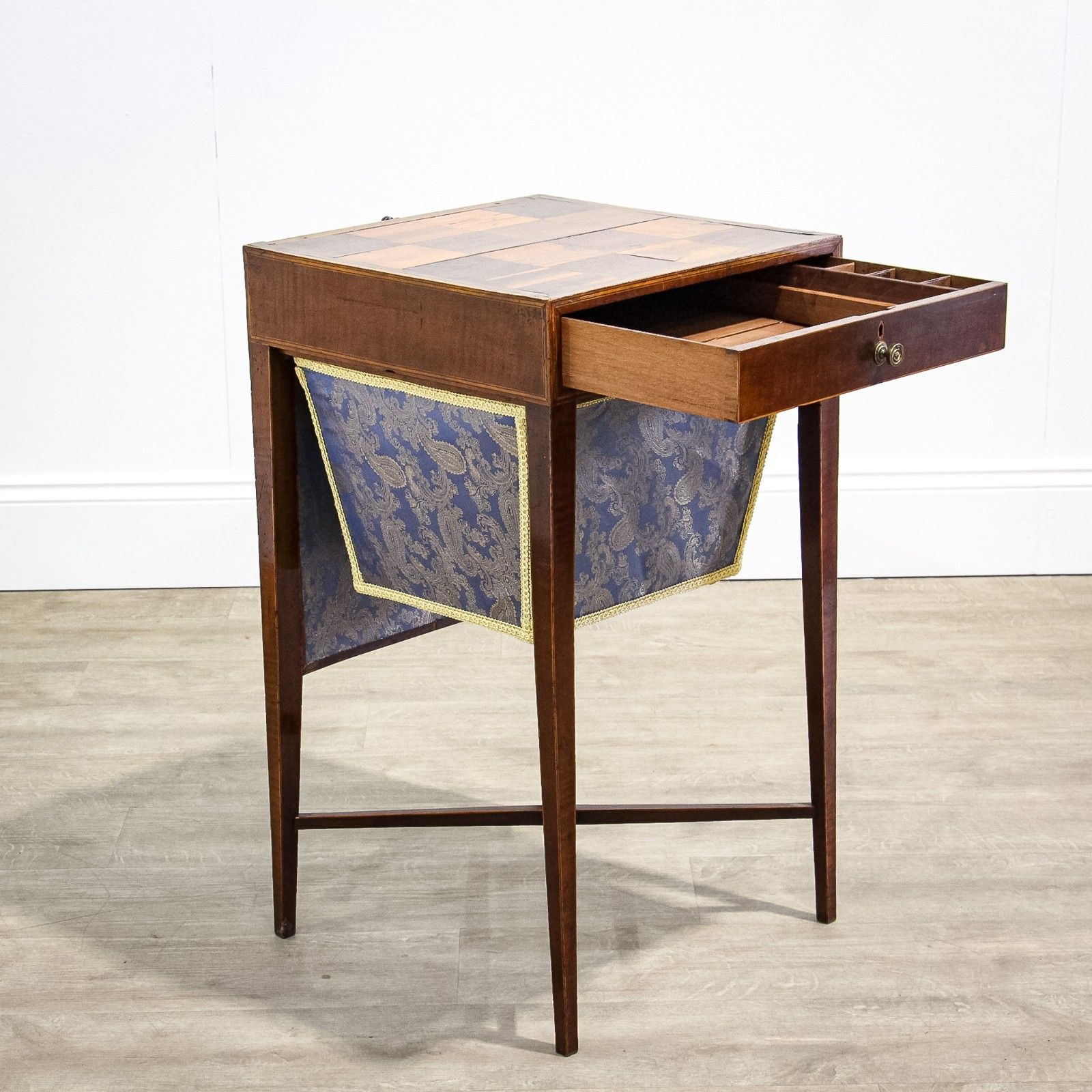 George III Work Table With Sewing Box & Fire Screen photo furniture