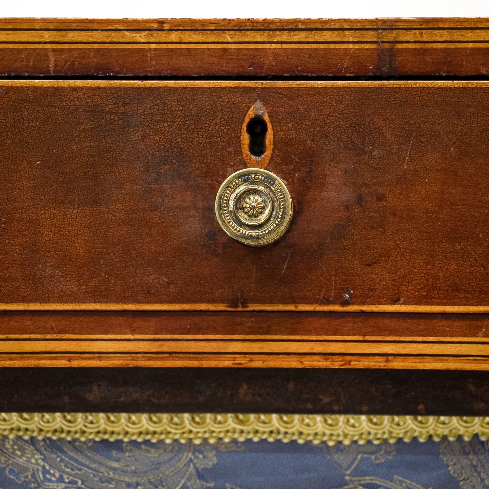 photo furniture George III Work Table With Sewing Box & Fire Screen