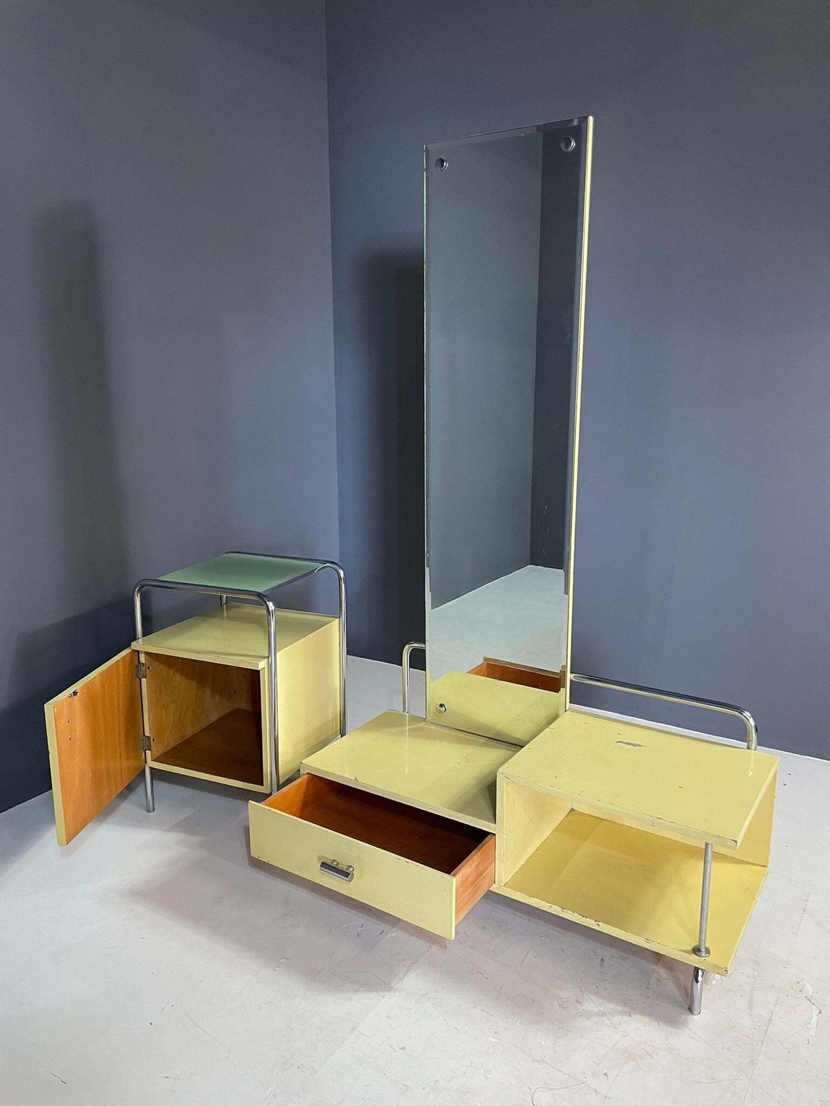 Bauhaus Bedroom Set By Slezák, Czechoslovakia, 1930s photo furniture