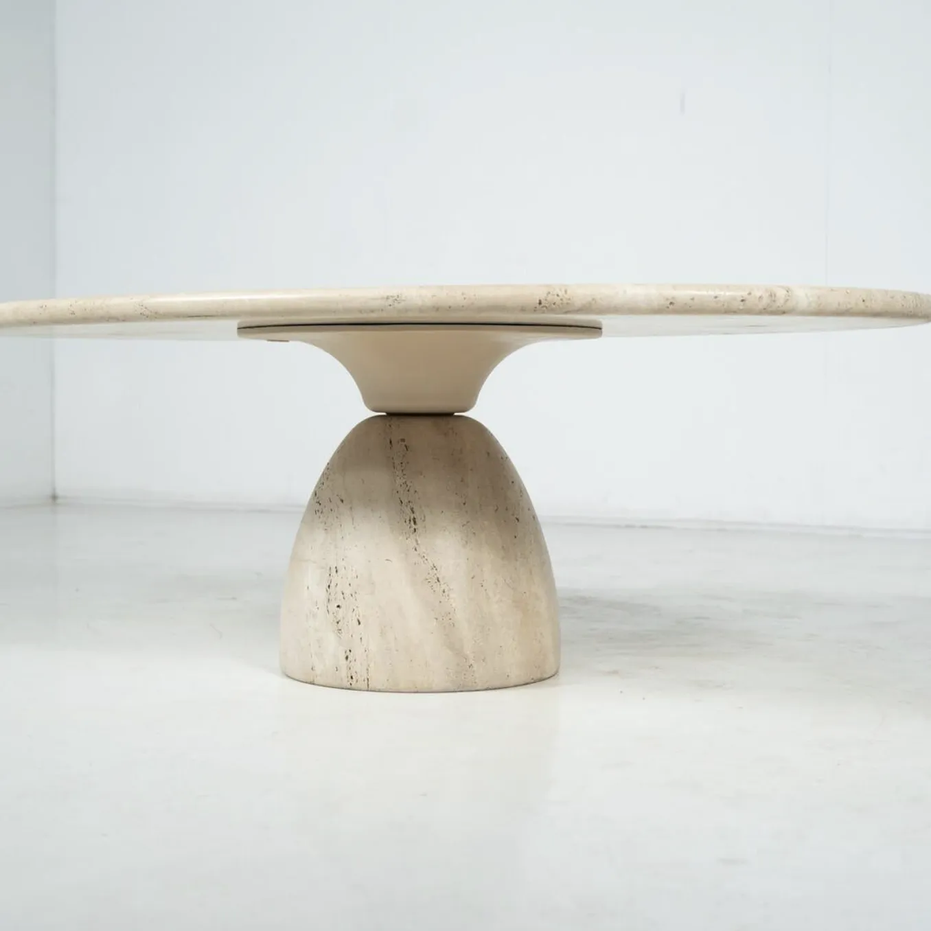Travertine Coffee Table By Peter Draenert, 1970s photo buy