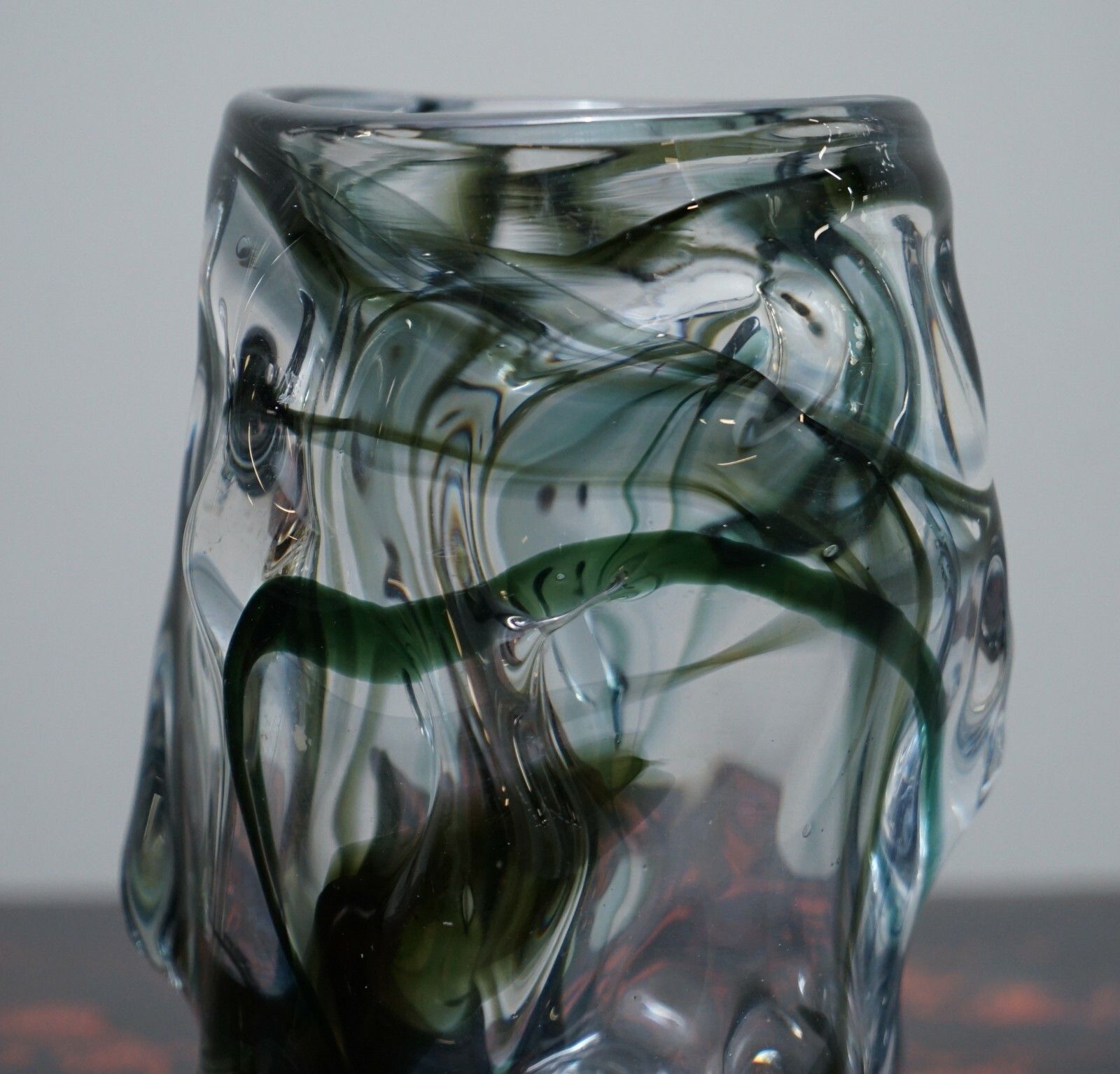 photo furniture One Of Three Stunning Whitefriars Vases With Ornately Crafted Bodies Medium