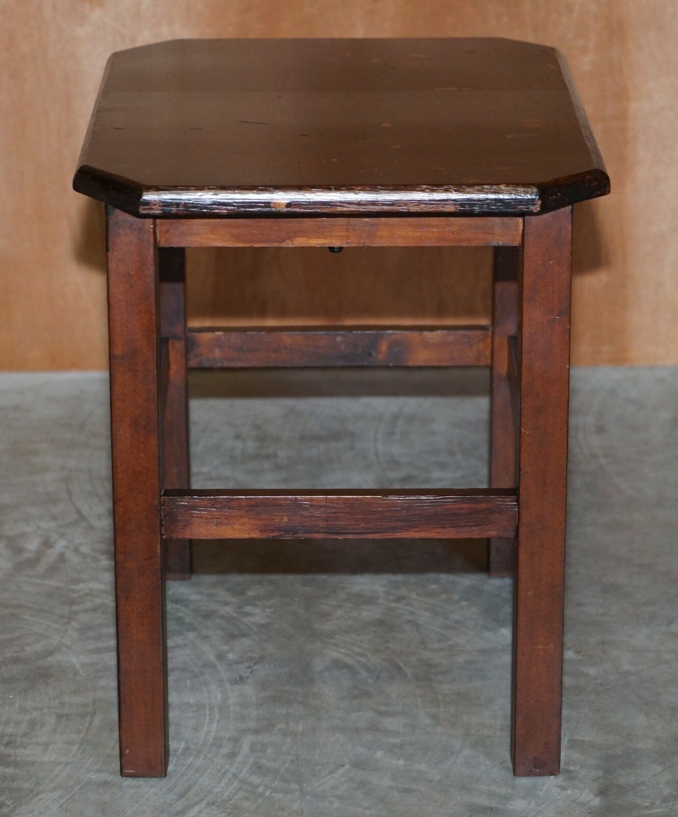 Furniture Primate Circa 1930's Side End Lamp Wine Table Very Utilitarian Priced To Sell photo