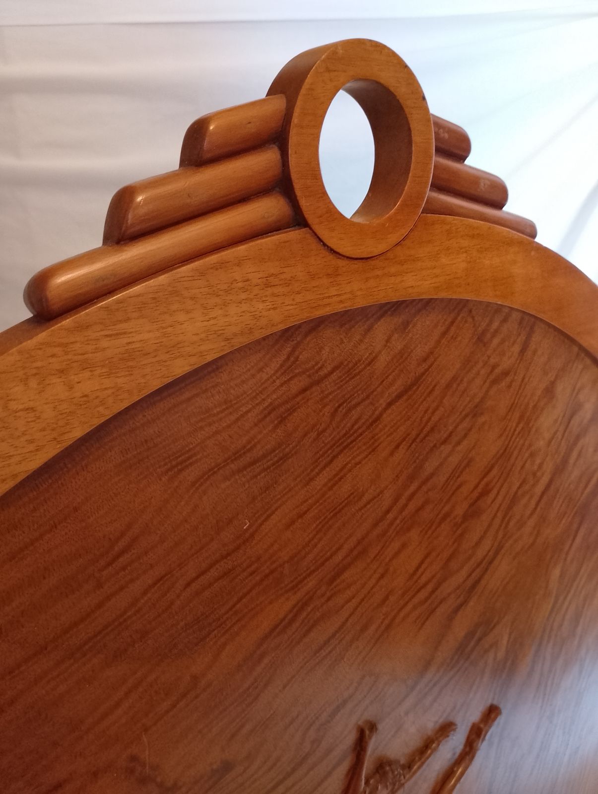 Art Deco Walnut Fire Screen. English 1930s photo vinterior