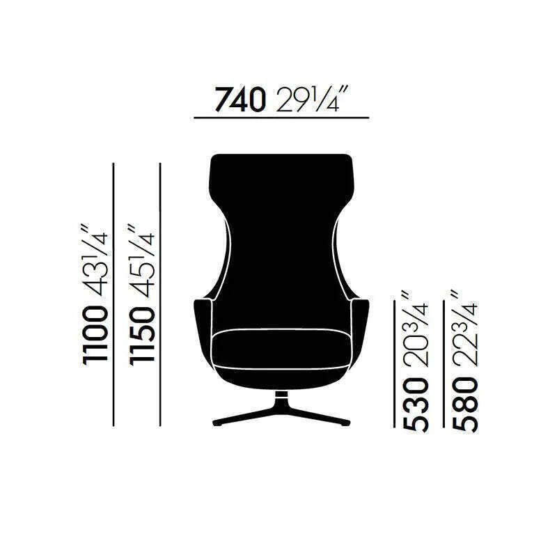 Vitra Grand Repos Armchair Ottoma By Antonio Citterio photo vintage