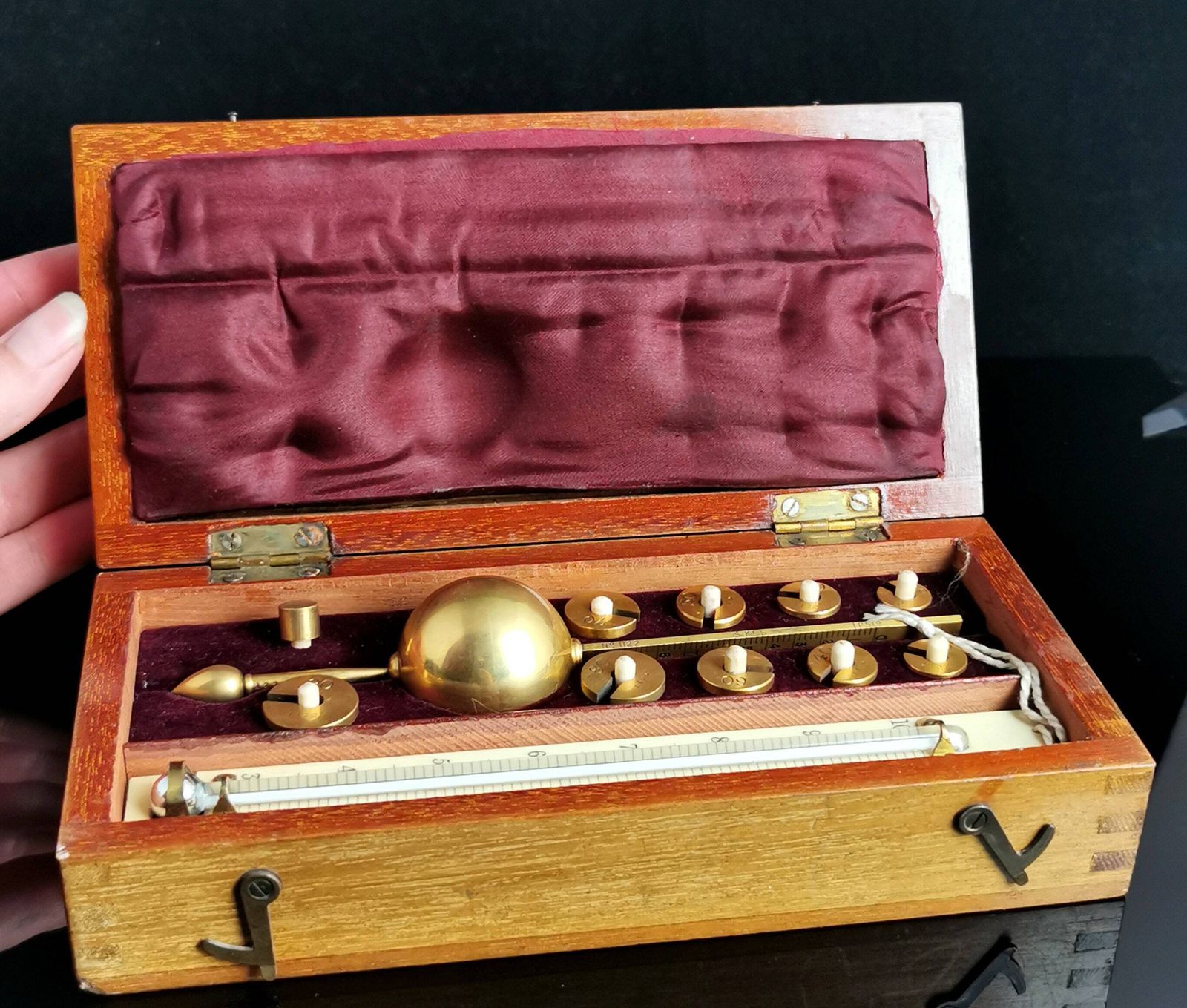 Antique Sikes Hydrometer, Boxed, Complete, Palliser Wolverhampton