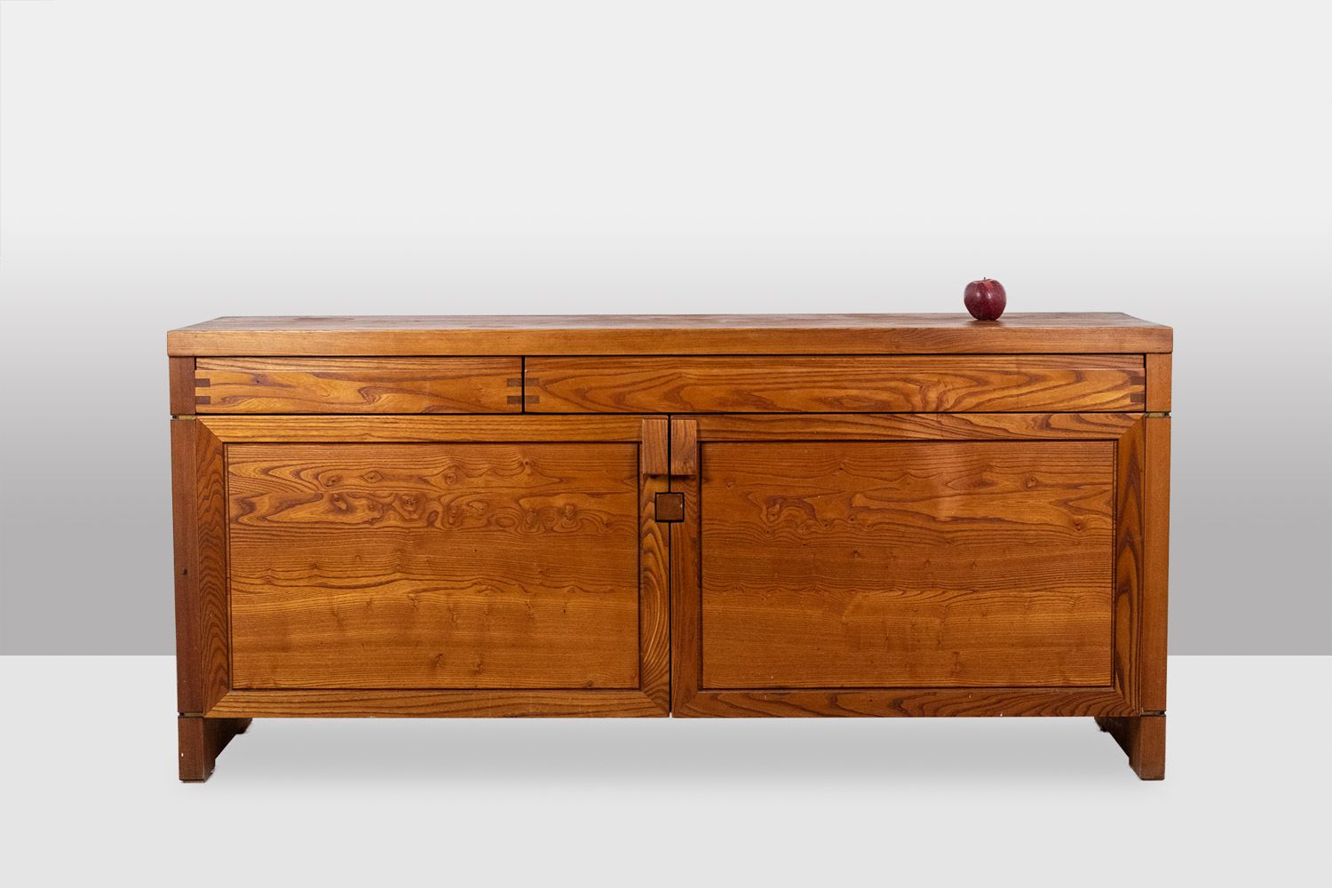 11000.0 Pierre Chapo. Buffet Model “R08” In Blond Elm, With 2 Doors. Circa 1964 photo